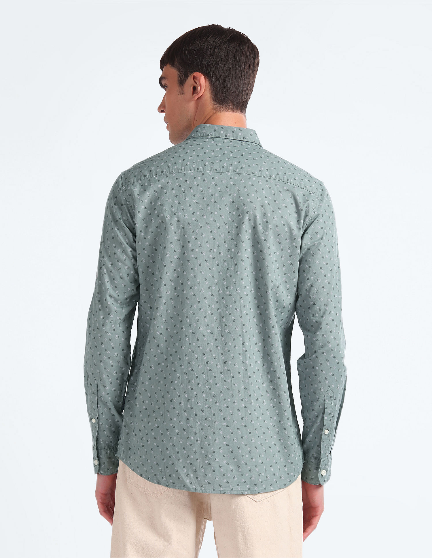 Flying Machine Graphic Print Slim Shirt