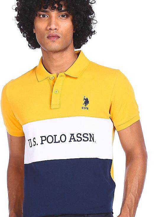 mustard colour polo t shirt