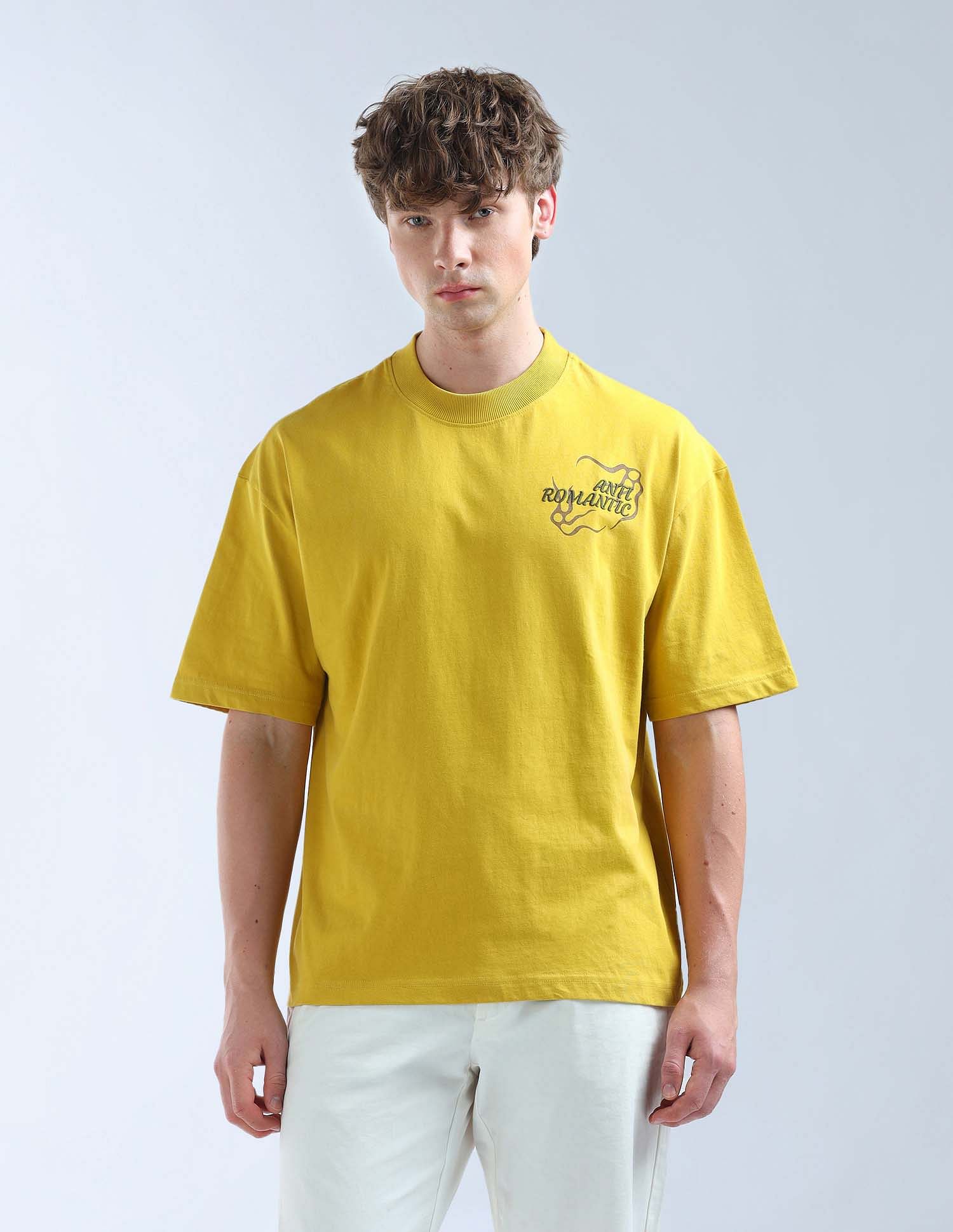 Flying Machine Graphic Printed Oversized Fit T-Shirt
