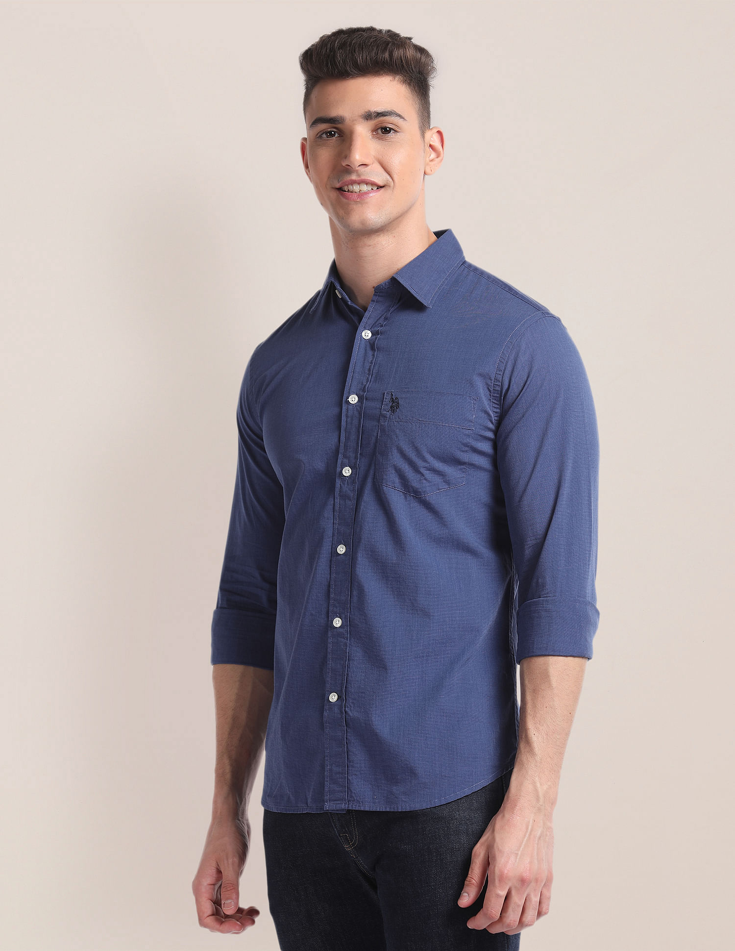 U.S. Polo Assn. Premium Cotton Patterned Shirt