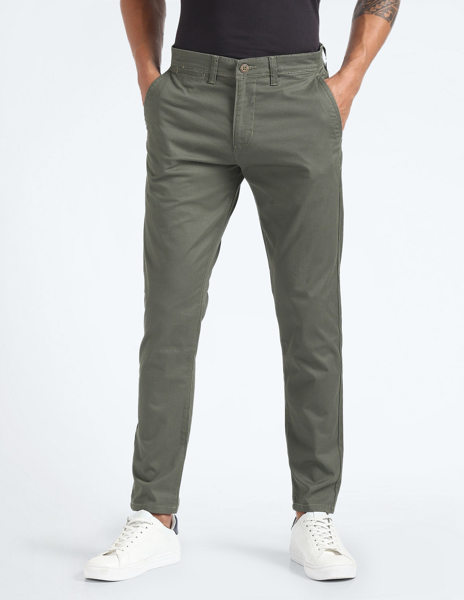 Flying Machine Super Slim Twill Trousers