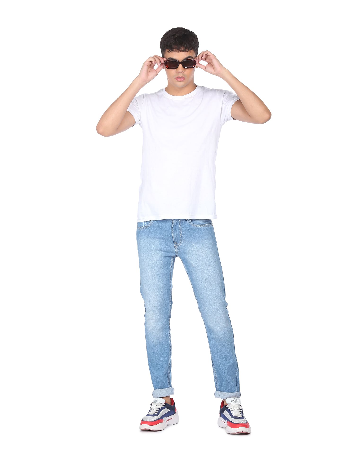 Flying Machine Michael Slim Tapered Fit Mid Rise Jeans