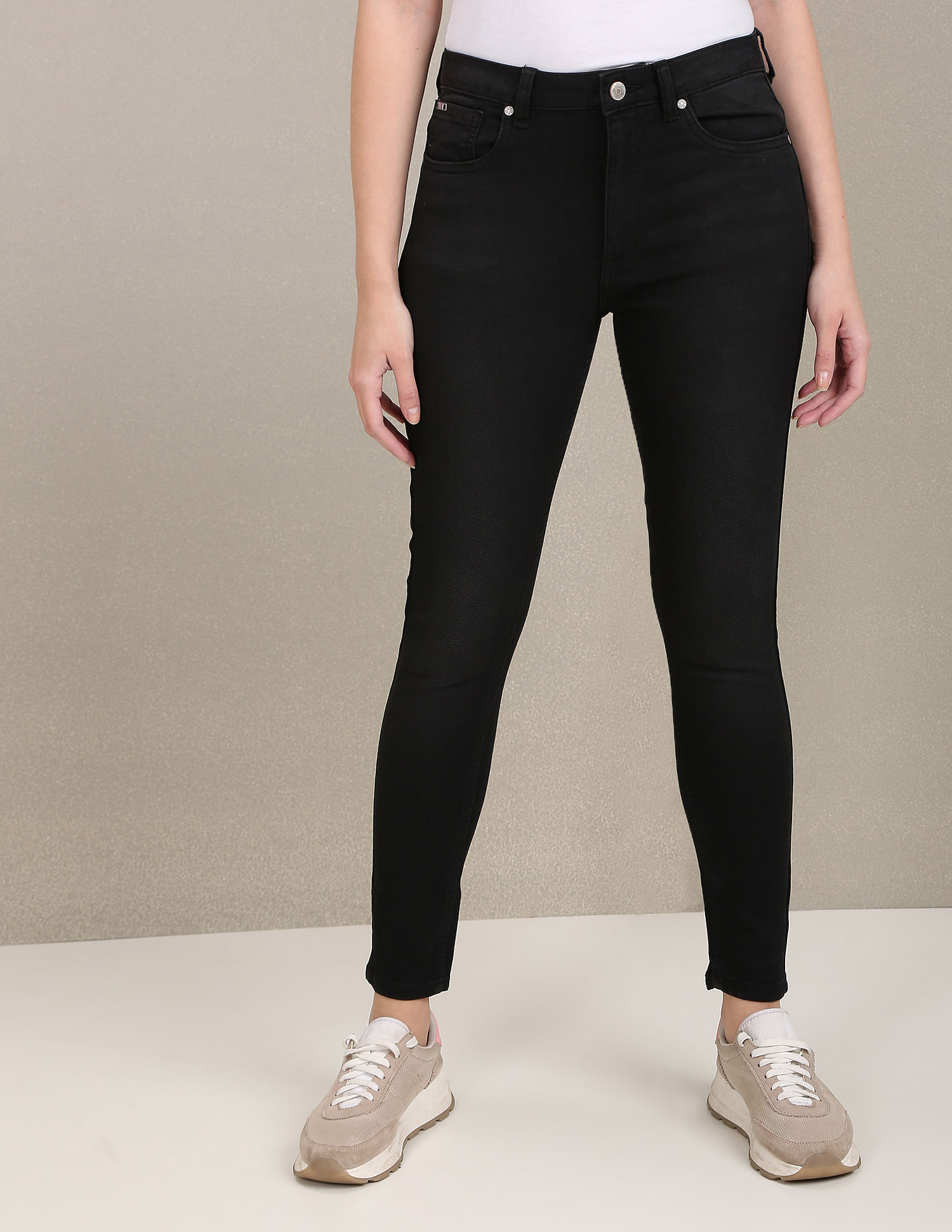 Buy U.S. Polo Assn. Women High Rise Stretch Solid Jeggings - NNNOW.com