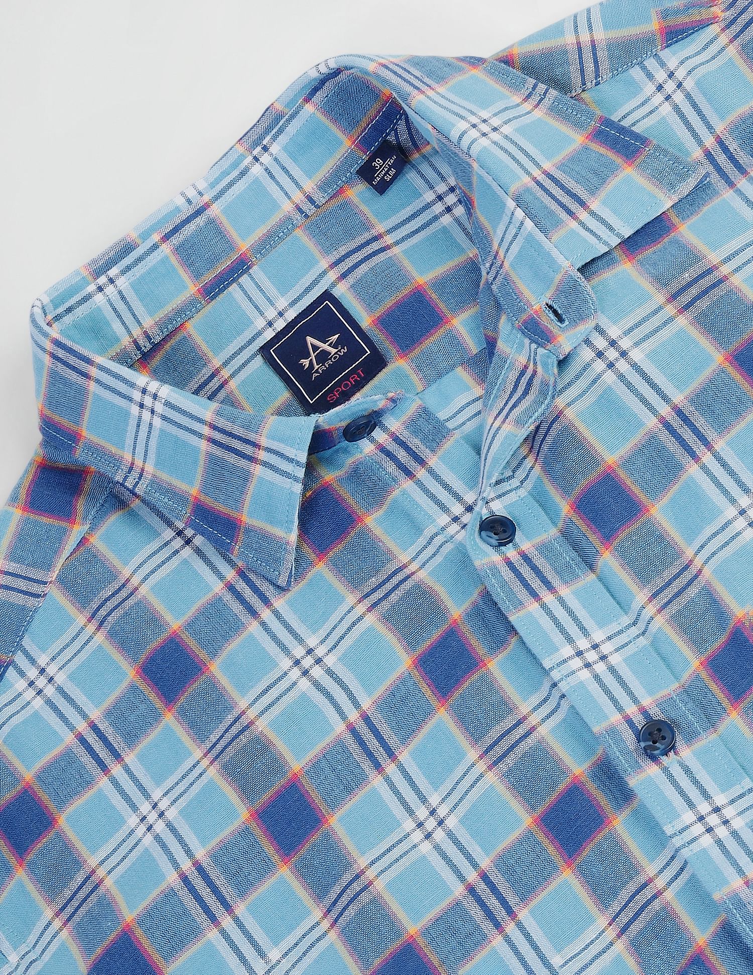 Arrow Sports Linen Blend Slim Fit Shirt