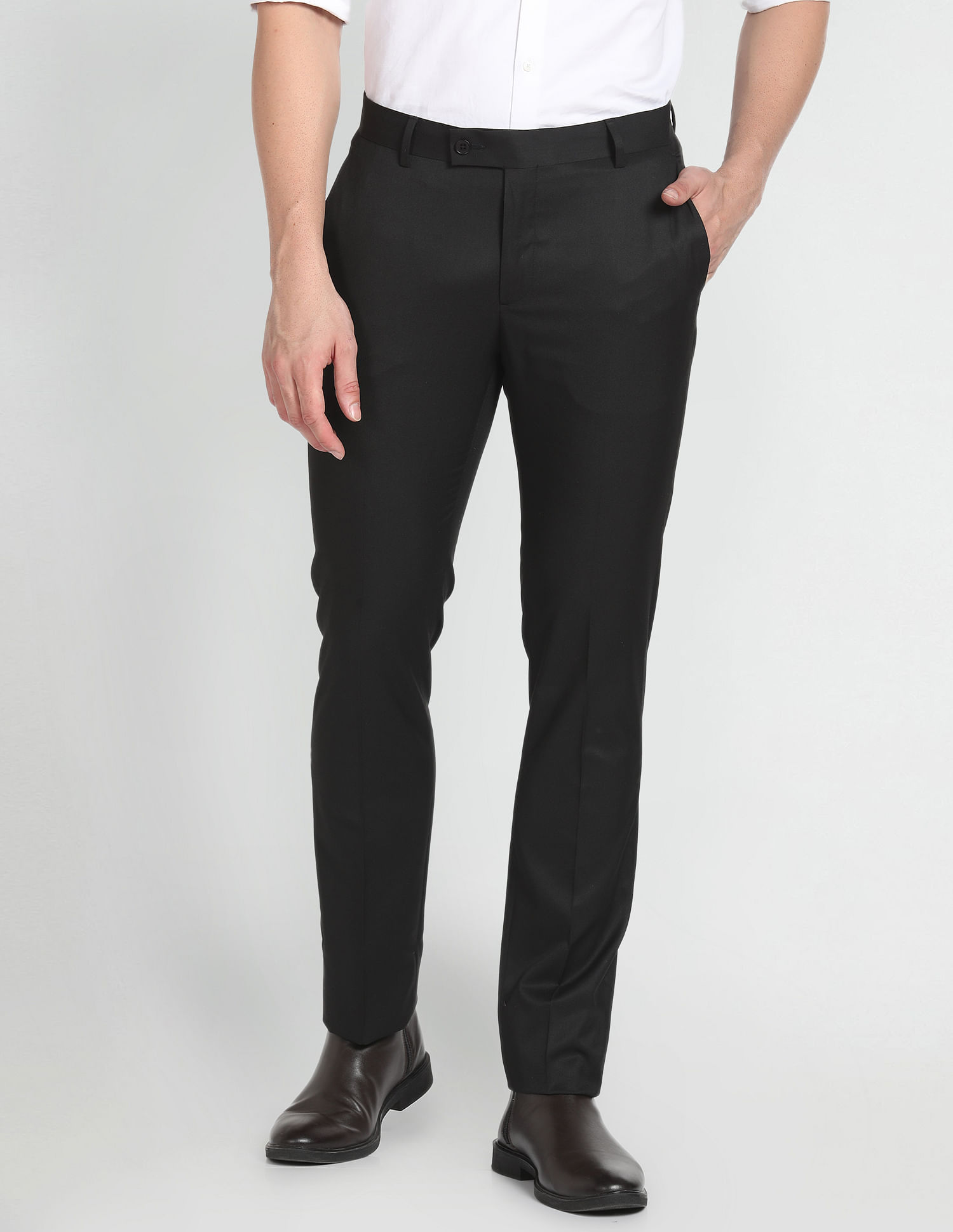 Buy Navy Trousers & Pants for Men by LOUIS PHILIPPE Online | Ajio.com