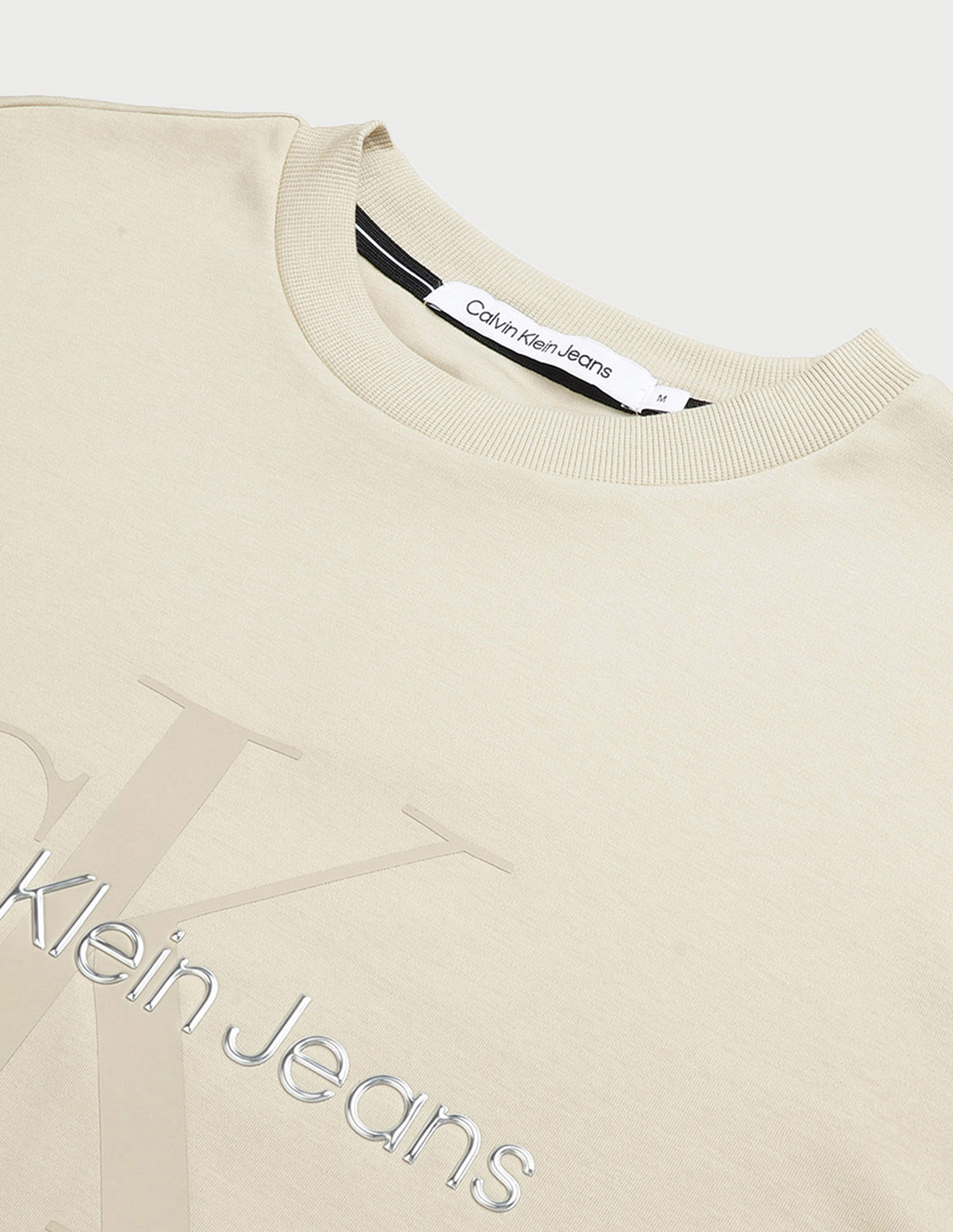 Calvin Klein Crew Neck Monogram Print Sweatshirt