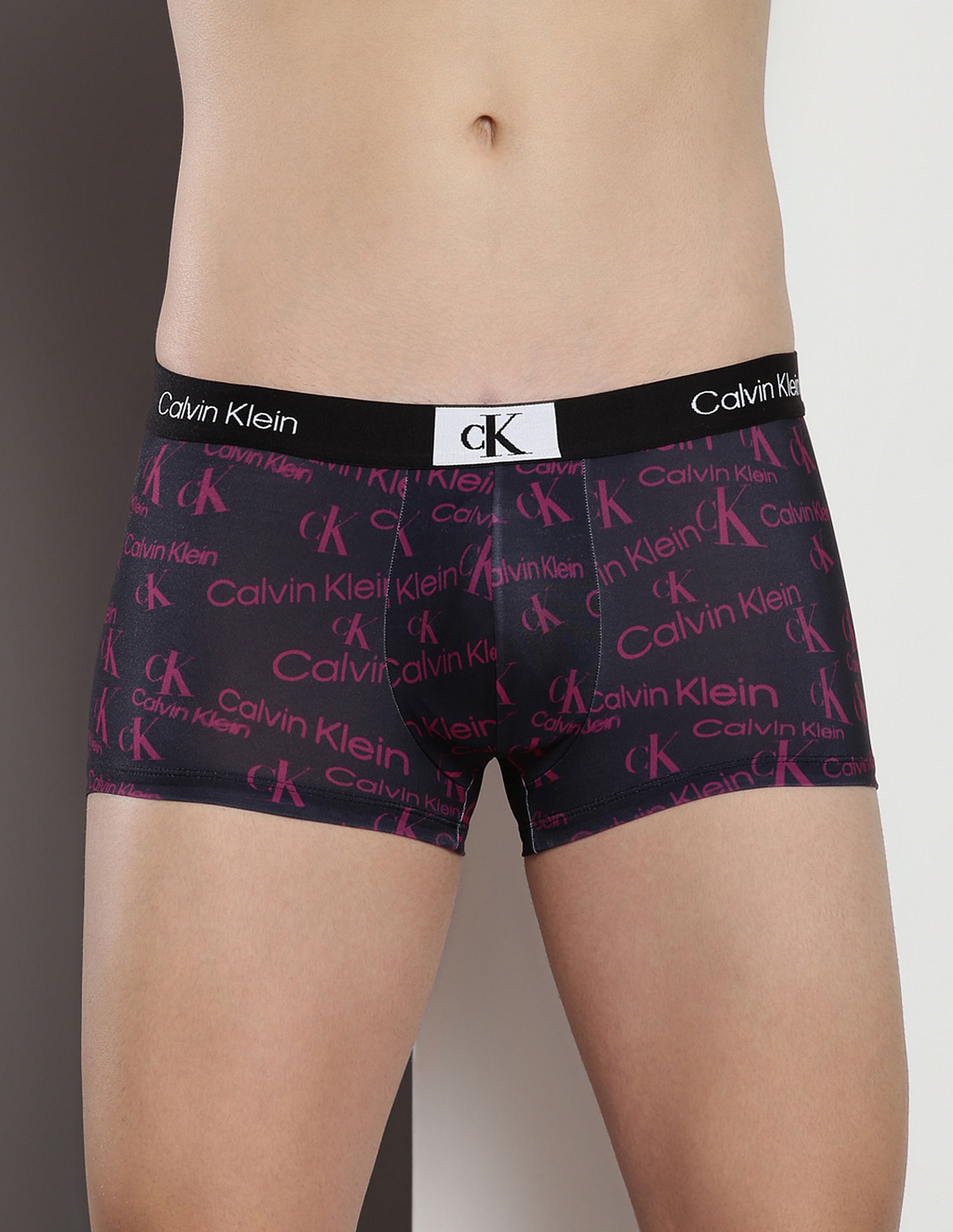 Calvin Klein Underwear Low Rise Brand Print Trunks
