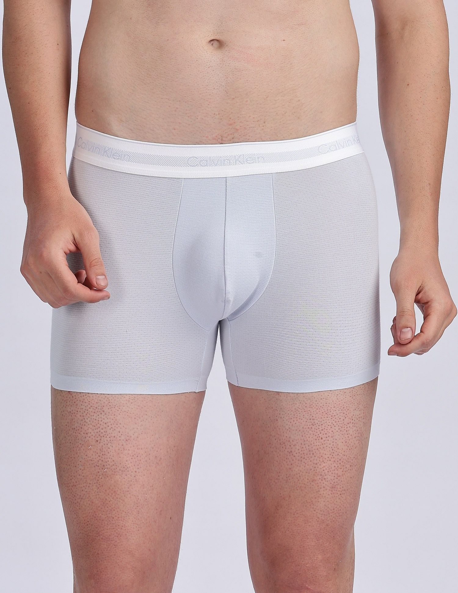 Calvin Klein Underwear Low Rise Solid Blue Trunks