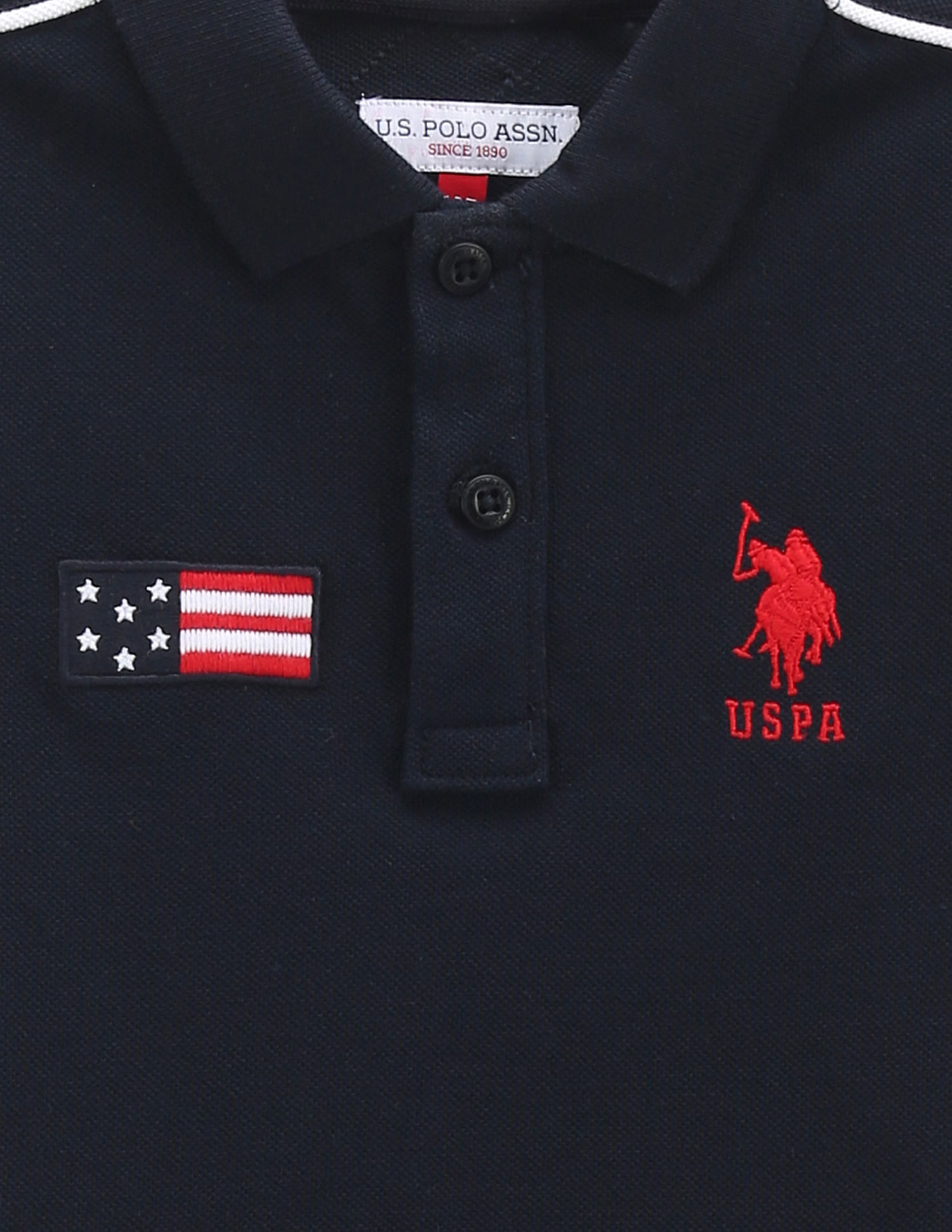U.S. Polo Assn. Kids Boys Contrast Piping Polo Shirt