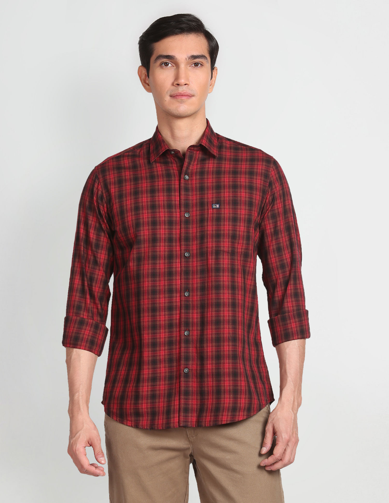 Arrow Sports Dupplin Check Cotton Shirt