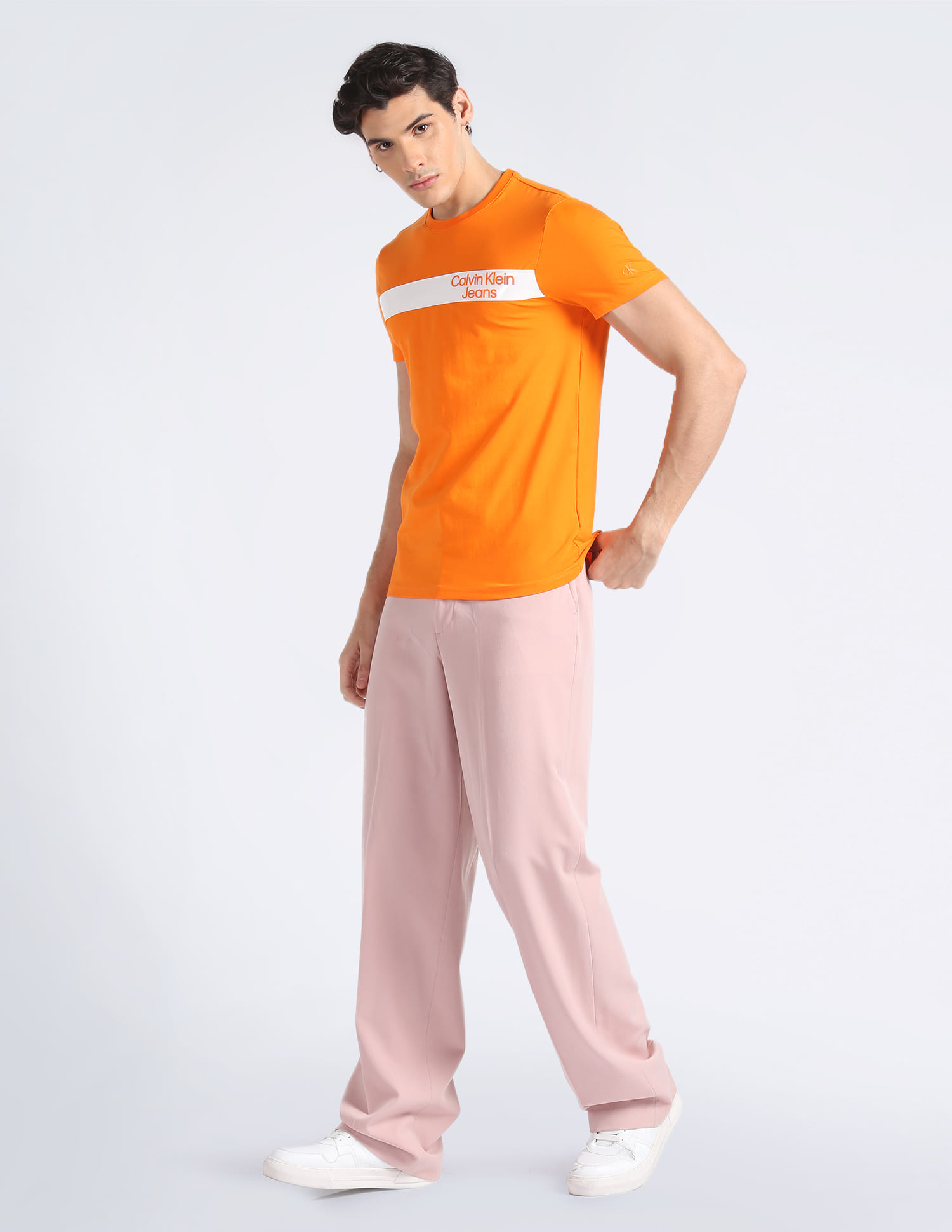 Buy Calvin Klein Jeans Slim Fit Horizontal Stripe T-Shirt