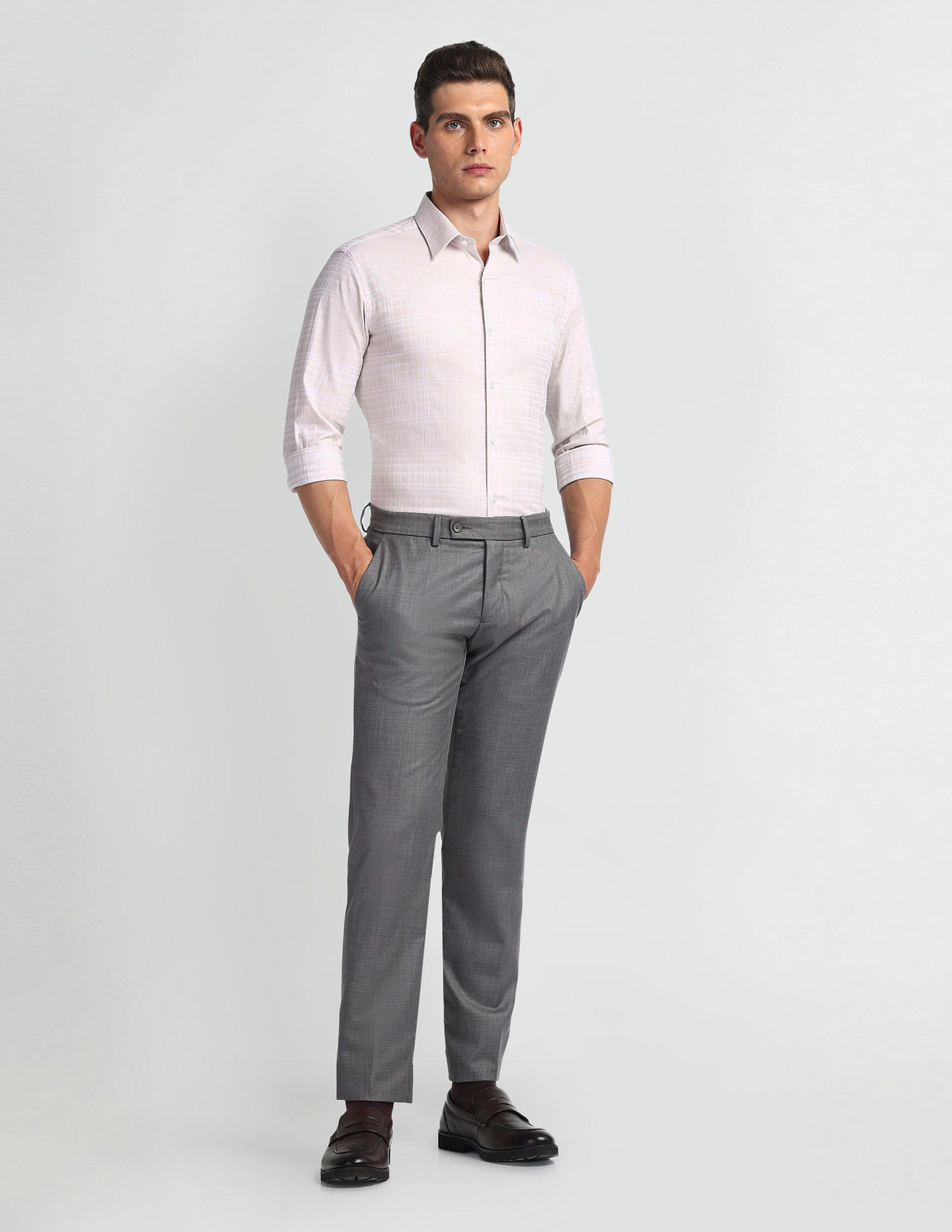 Arrow Newyork Manhattan Slim Fit Check Shirt