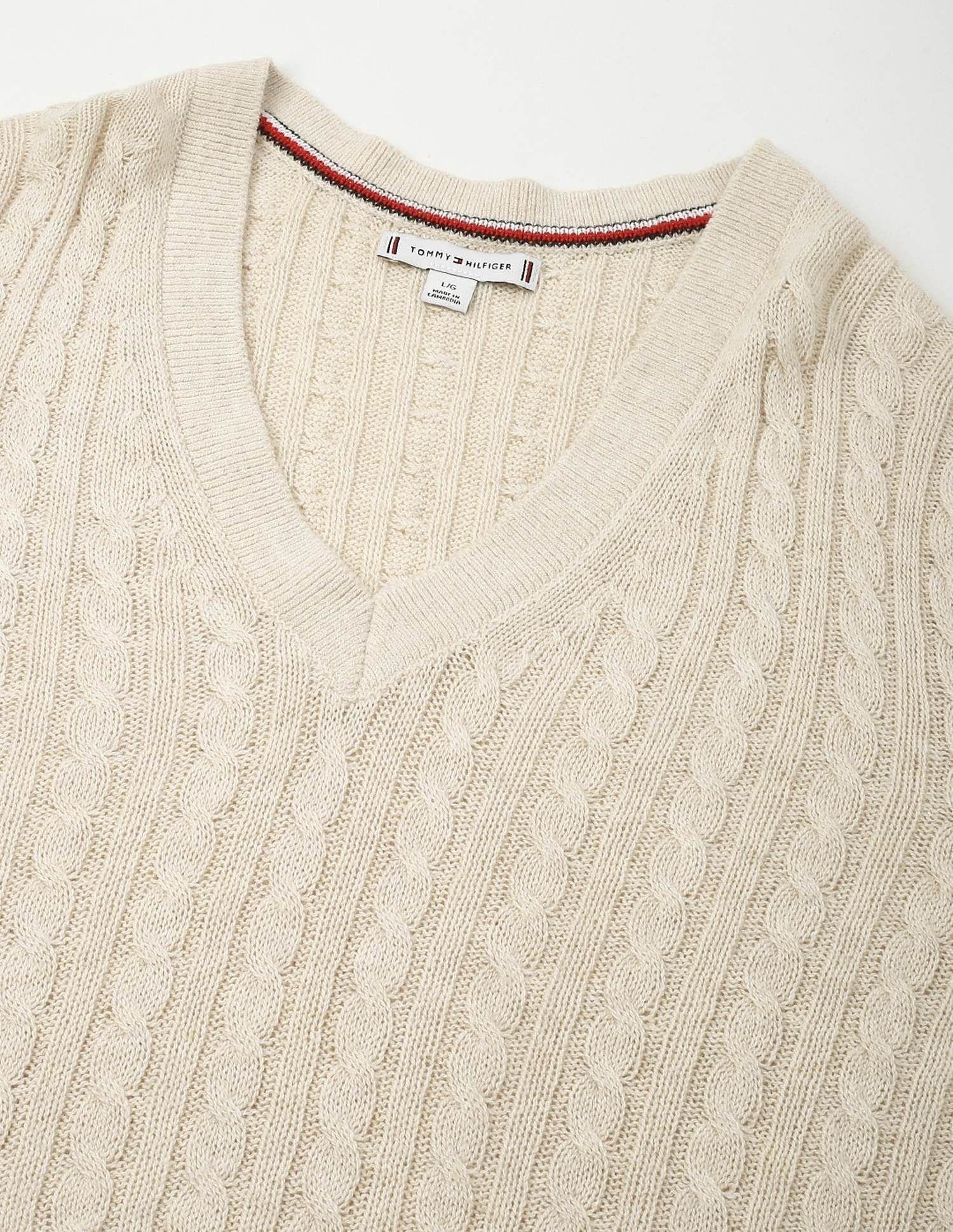 Tommy Hilfiger Regular-Fit Nylon V-Neck Sweater