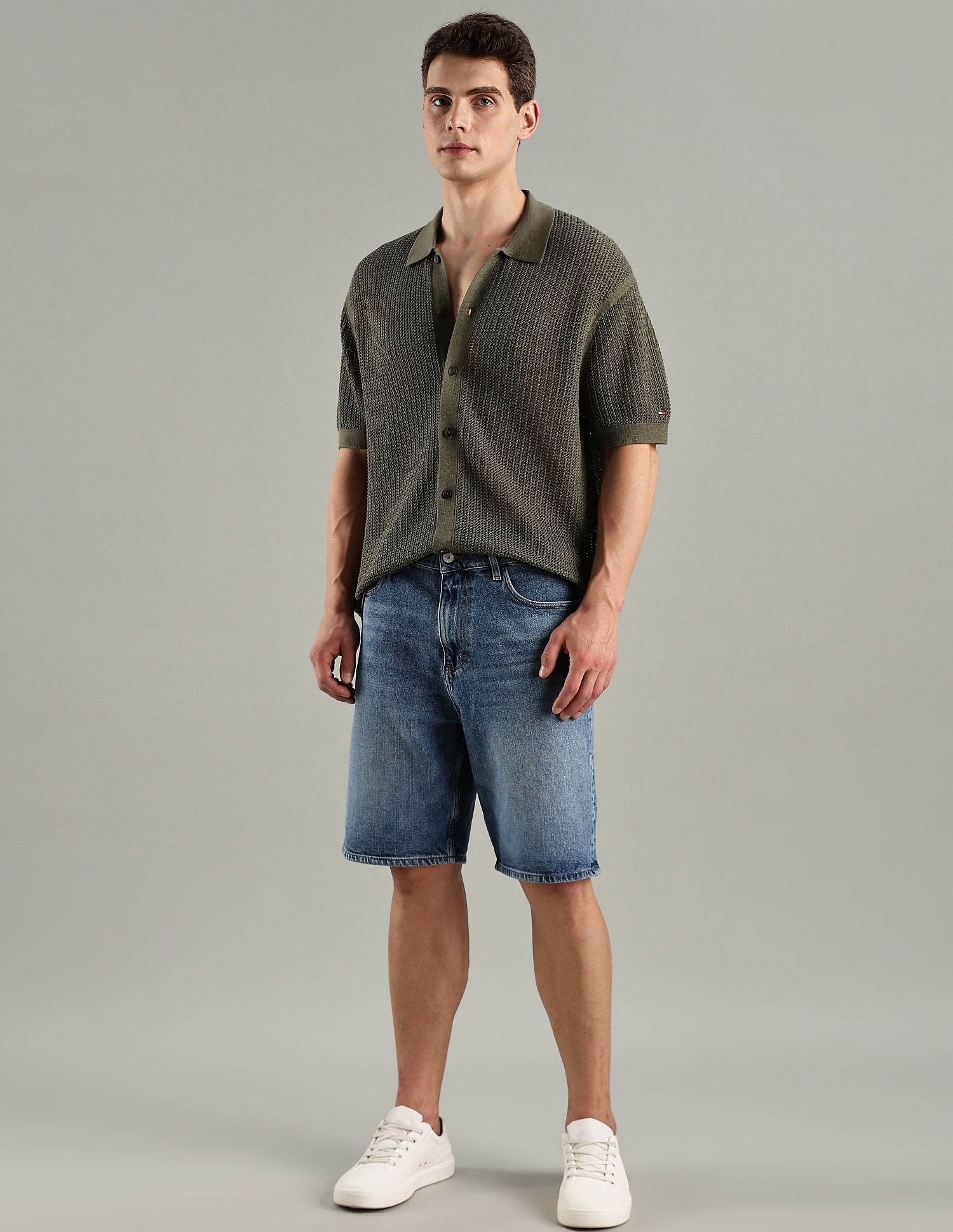 Tommy Hilfiger Texture Relaxed-Fit Cotton Shirt