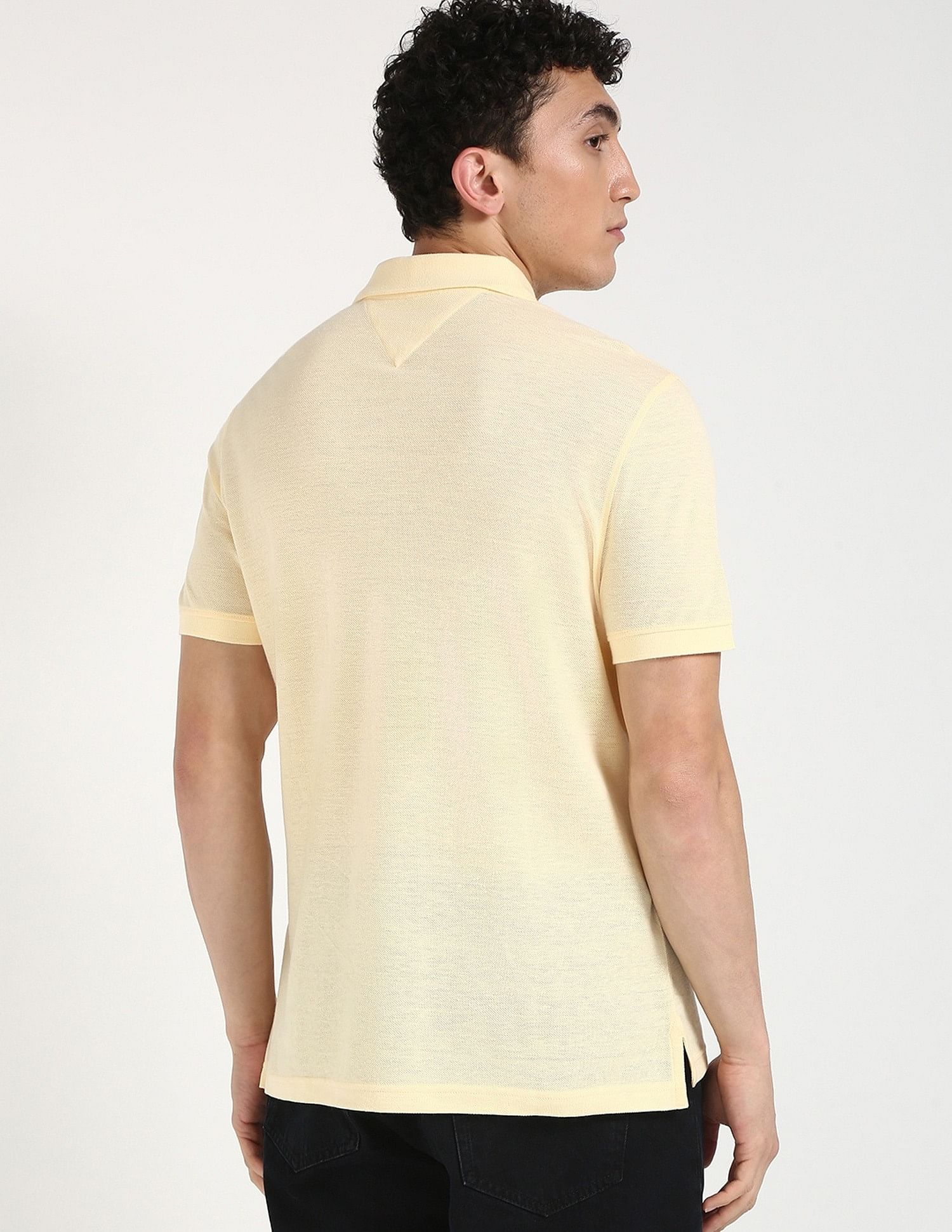 Tommy Hilfiger Solid Regular-Fit Cotton Polo Shirt