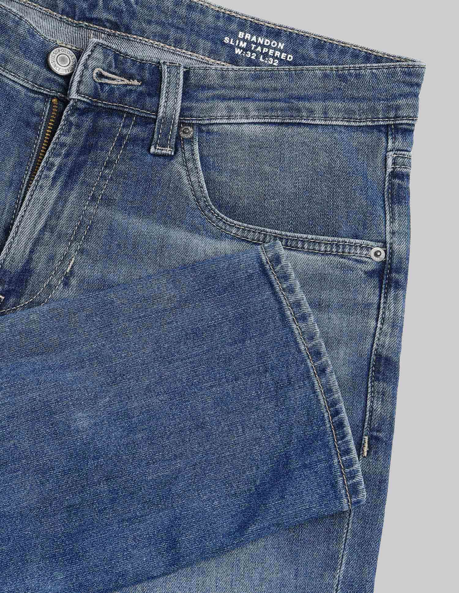 U.S. Polo Assn. Denim Co. Brandon Slim Tapered Fit Blue Jeans