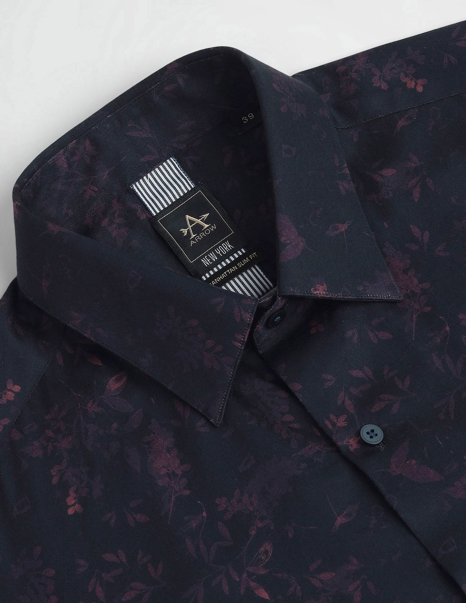 Arrow Newyork Manhattan Slim Fit Floral Print Shirt