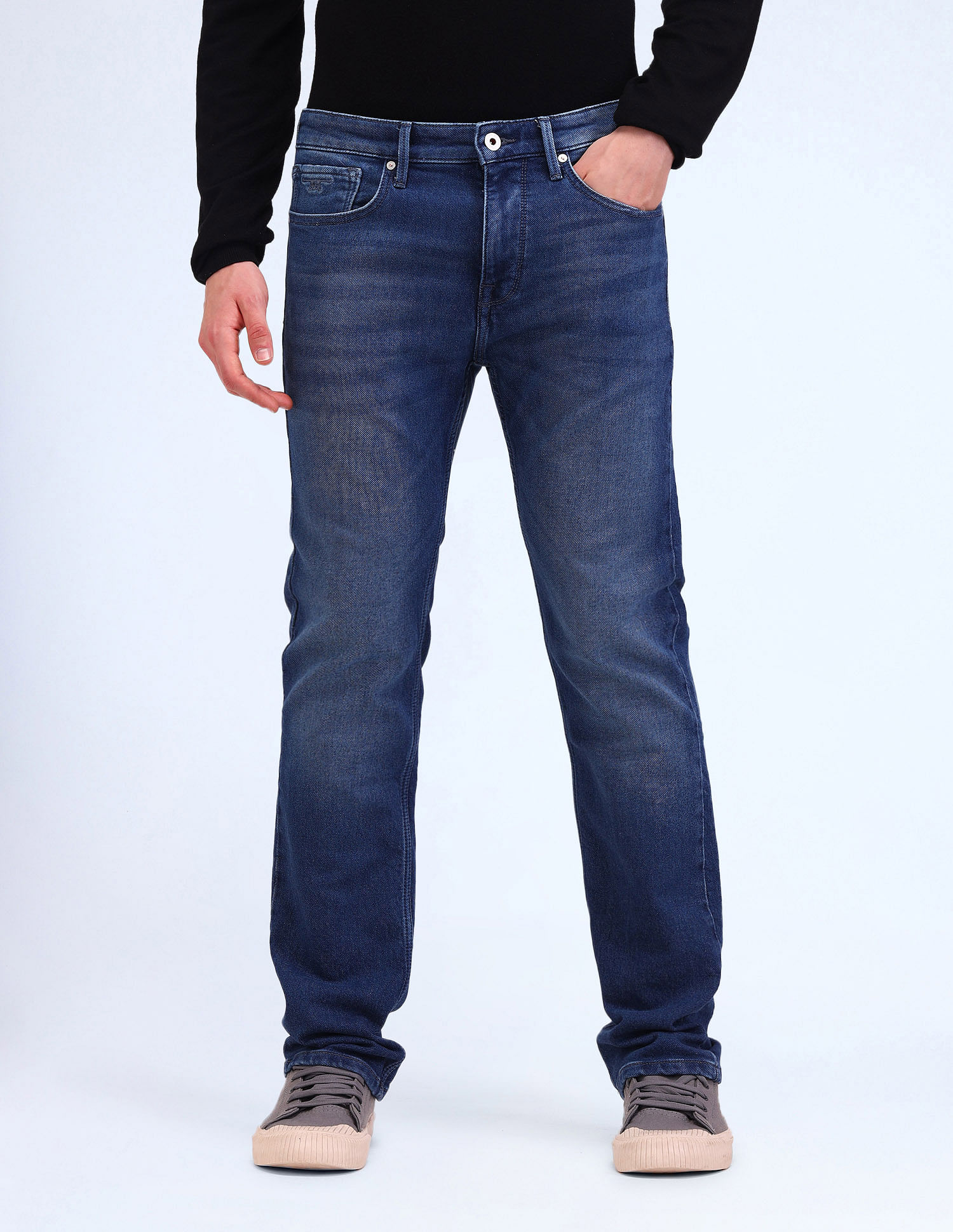 Flying Machine F-Jango Straight Fit Blue Jeans