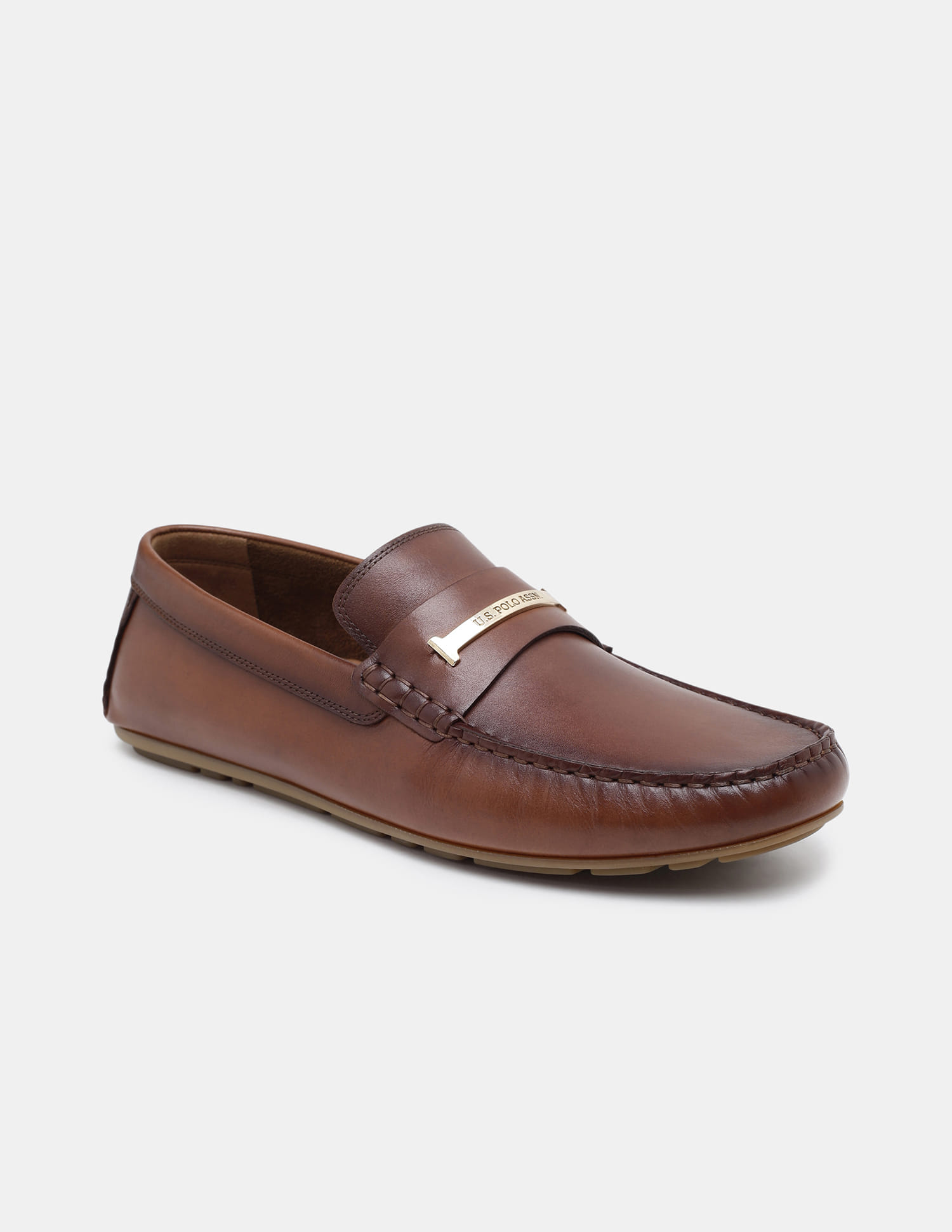 U.S. Polo Assn. Men\'s Brown Loafers Buy U.S. Polo Assn. Leather Inigo Loafers - NNNOW.com main image 3