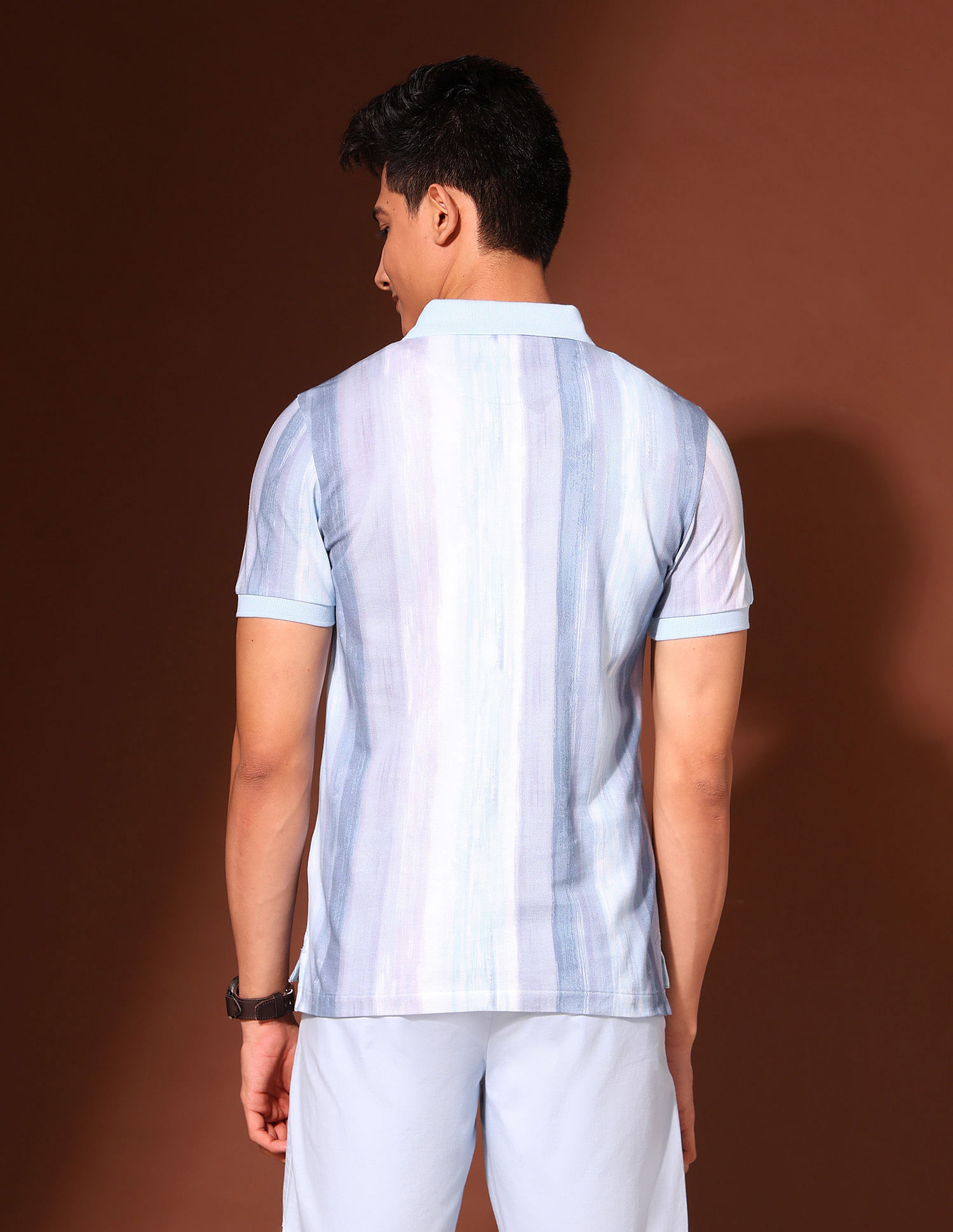 U.S. Polo Assn. Denim Co. Work And Wander Vertical Striped Polo Shirt