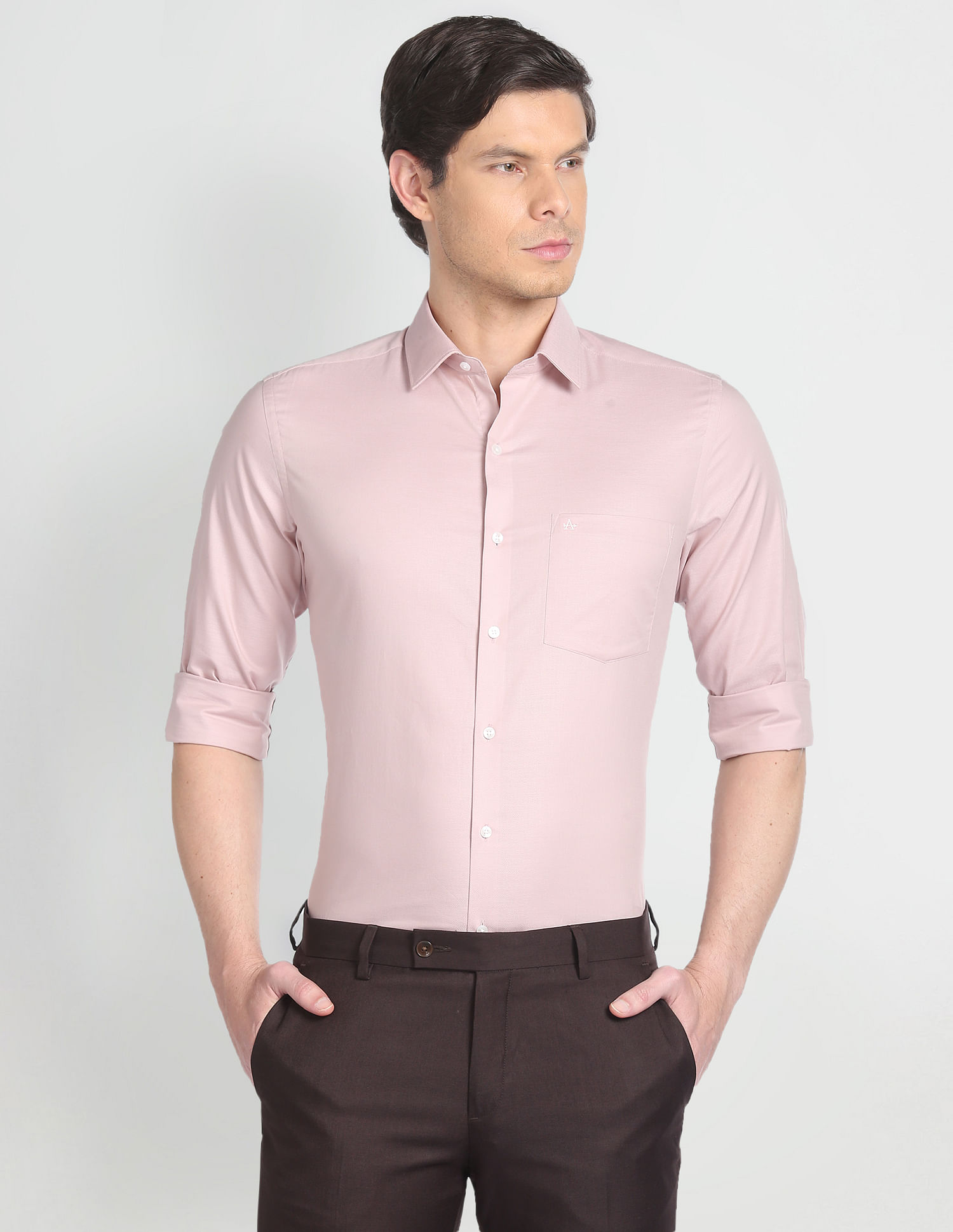 Arrow Solid Dobby Formal Shirt