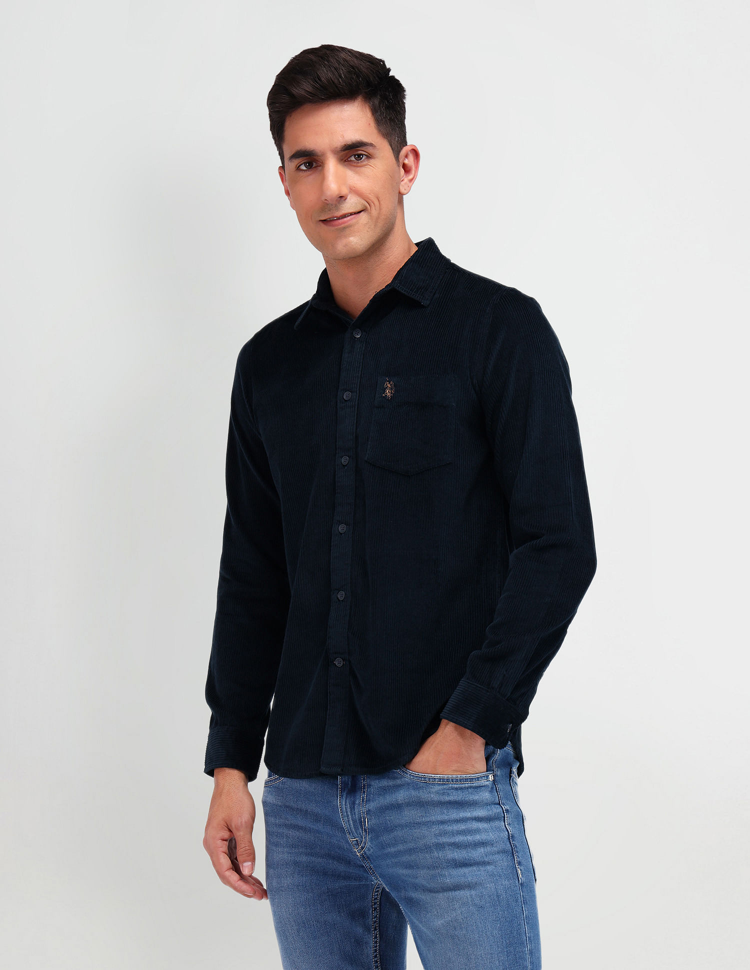 U.S. Polo Assn. Denim Co. Slim Fit Corduroy Shirt