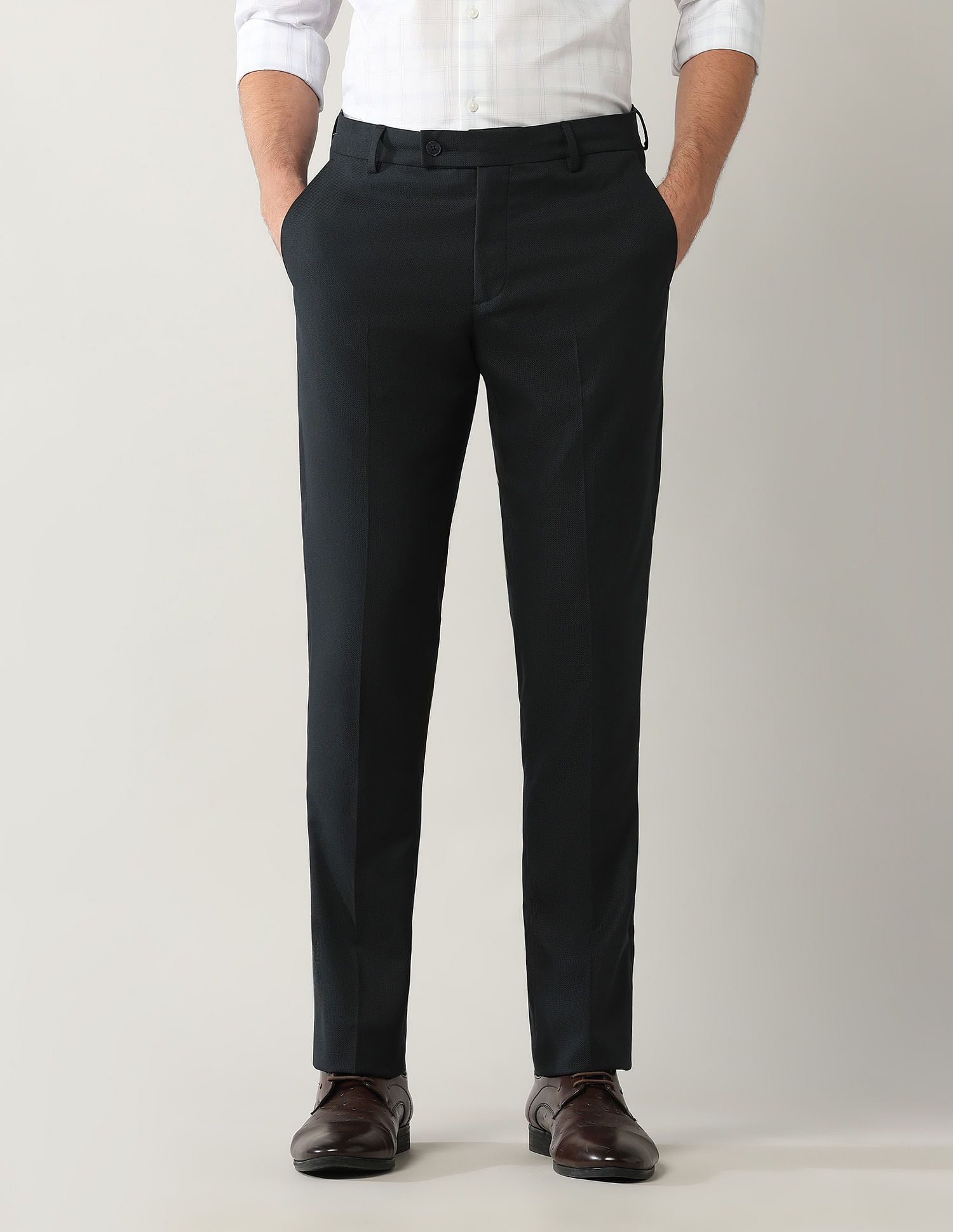 Arrow Mid Rise Smartflex Trousers