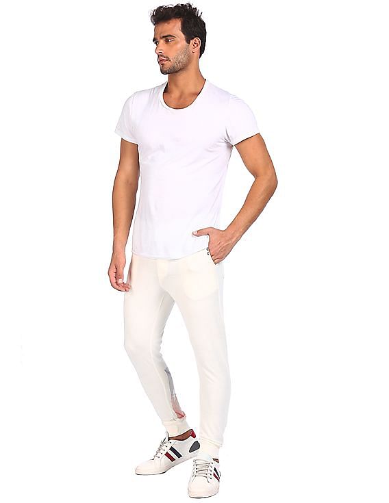 Flying Machine Mid Rise Drawstring Waist Joggers