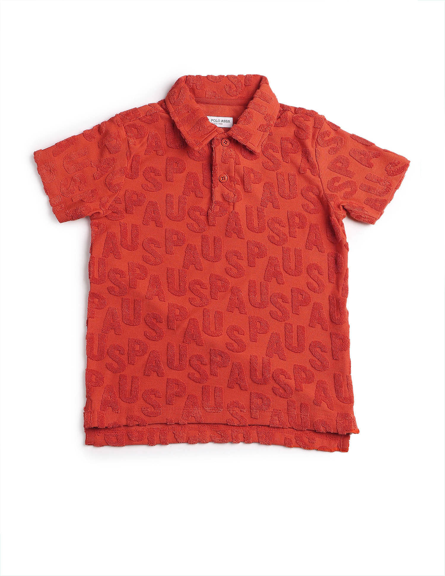 U.S. Polo Assn. Kids Boys Brand Appliqued Regular Fit Polo Shirt