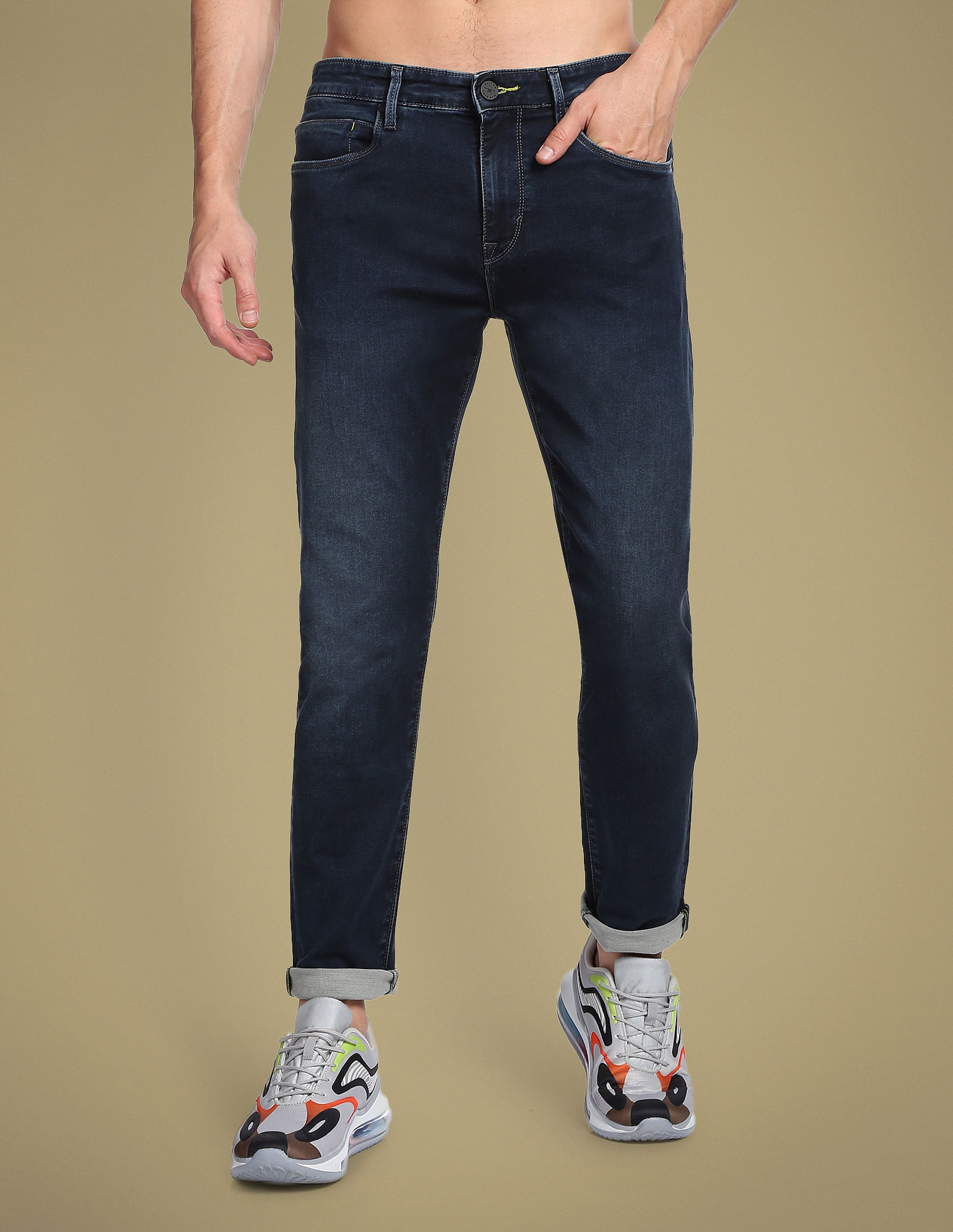 Flying Machine Slash Slim Tapered Stone Wash F-Lite Jeans