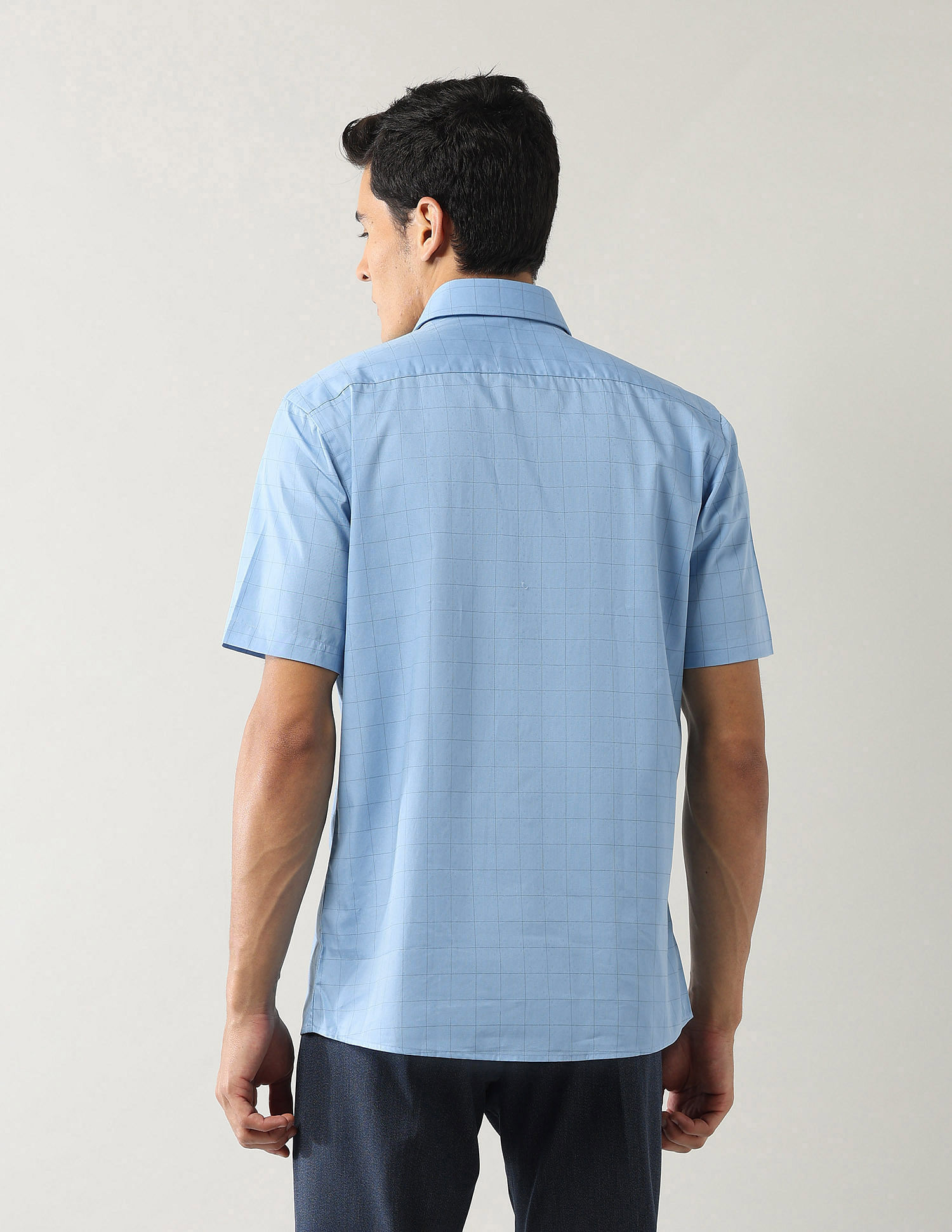 Arrow Liberty Classic Fit Windowpane Checked Shirt