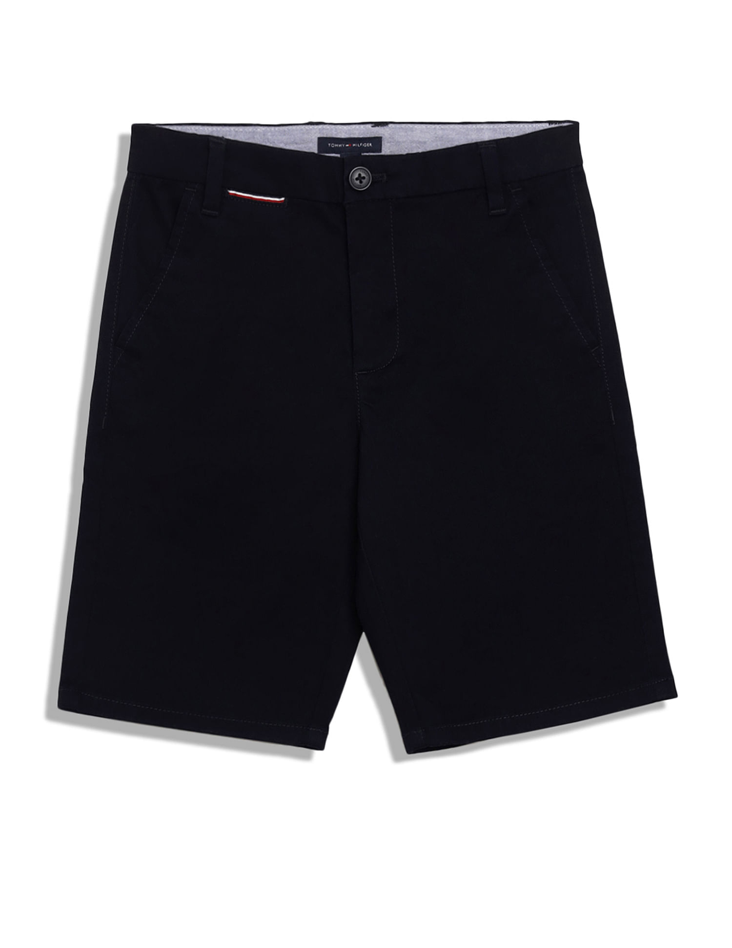 Tommy Hilfiger Kids Boys Mid Rise Solid Shorts