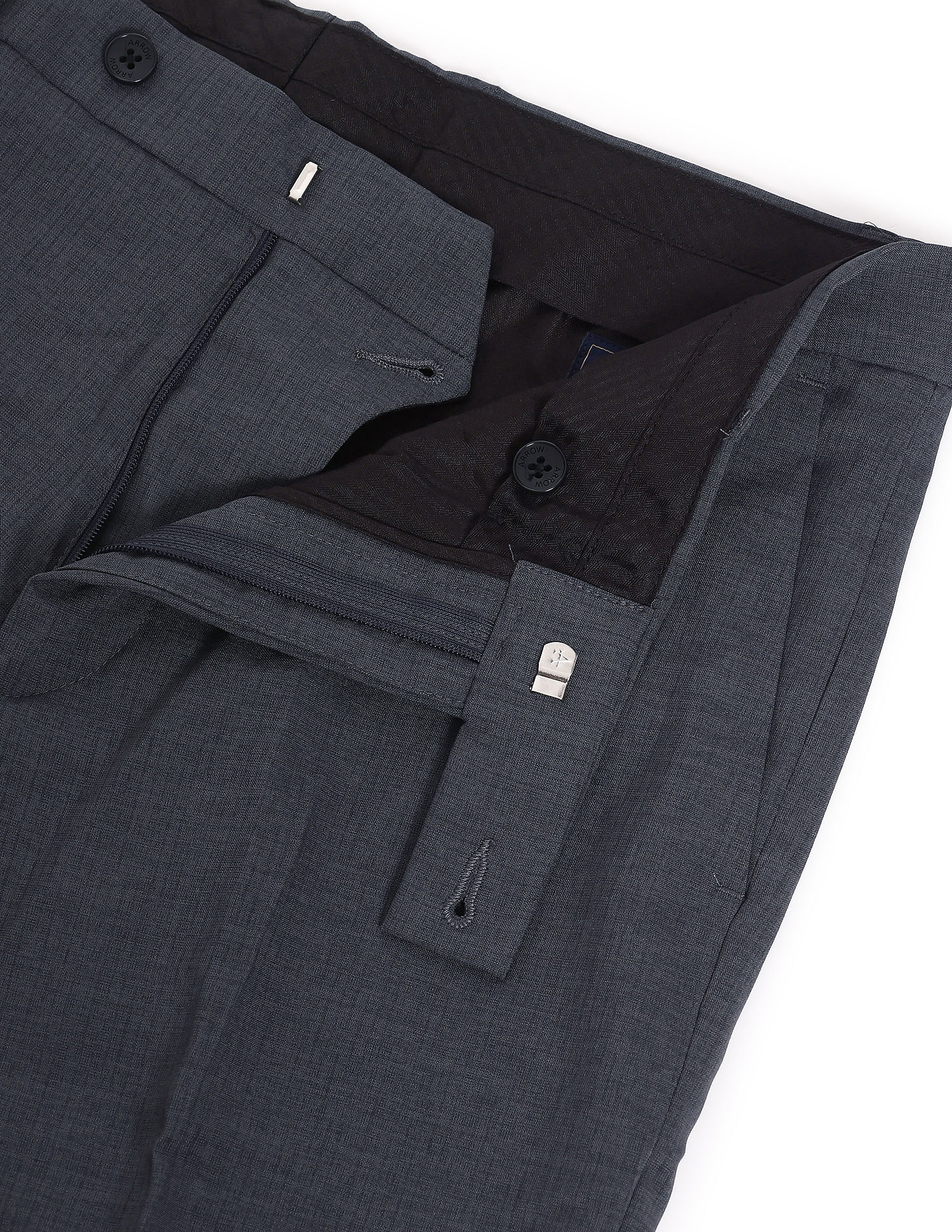 Arrow Men's Tailored Polyester Blend Trousers (ARADOTR2332_Light Khaki_30)  : Amazon.in: Fashion