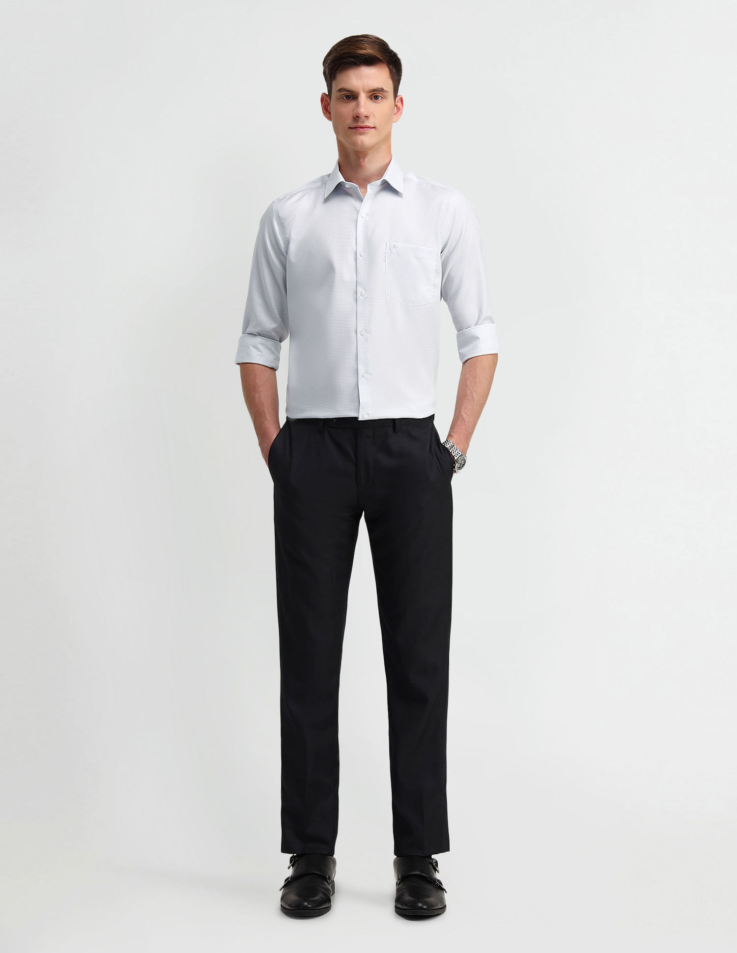 Arrow Graphic Print Cotton Shirt