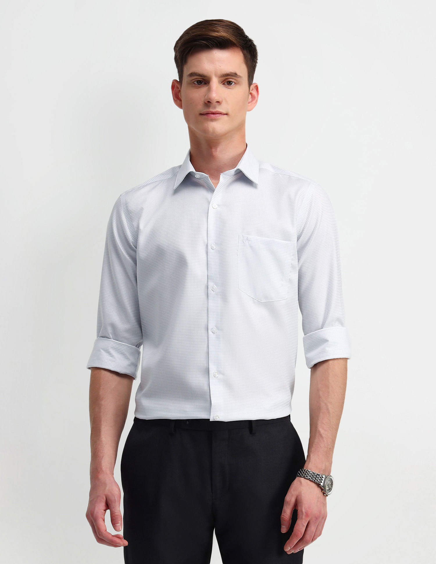Arrow Graphic Print Cotton Shirt