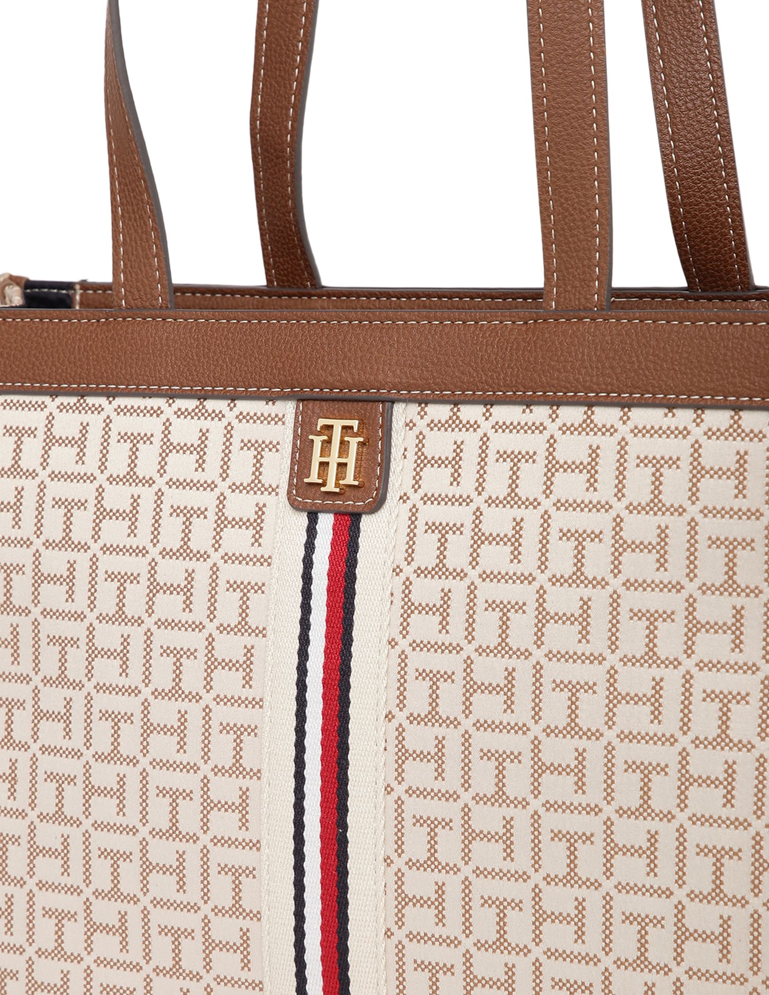 Tommy Hilfiger Monogram Jacquard Margot Tote Bag