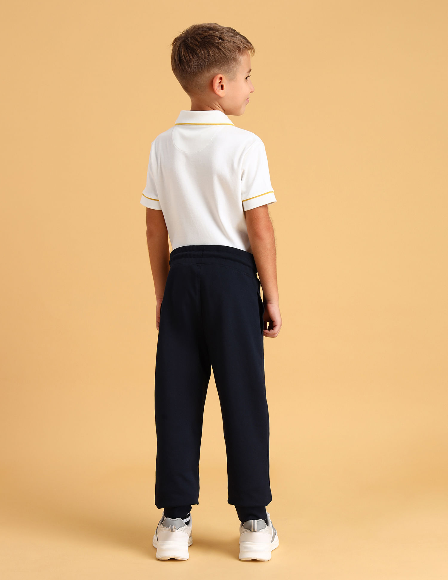 U.S. Polo Assn. Kids Boys Brand Embroidered Regular Fit Joggers