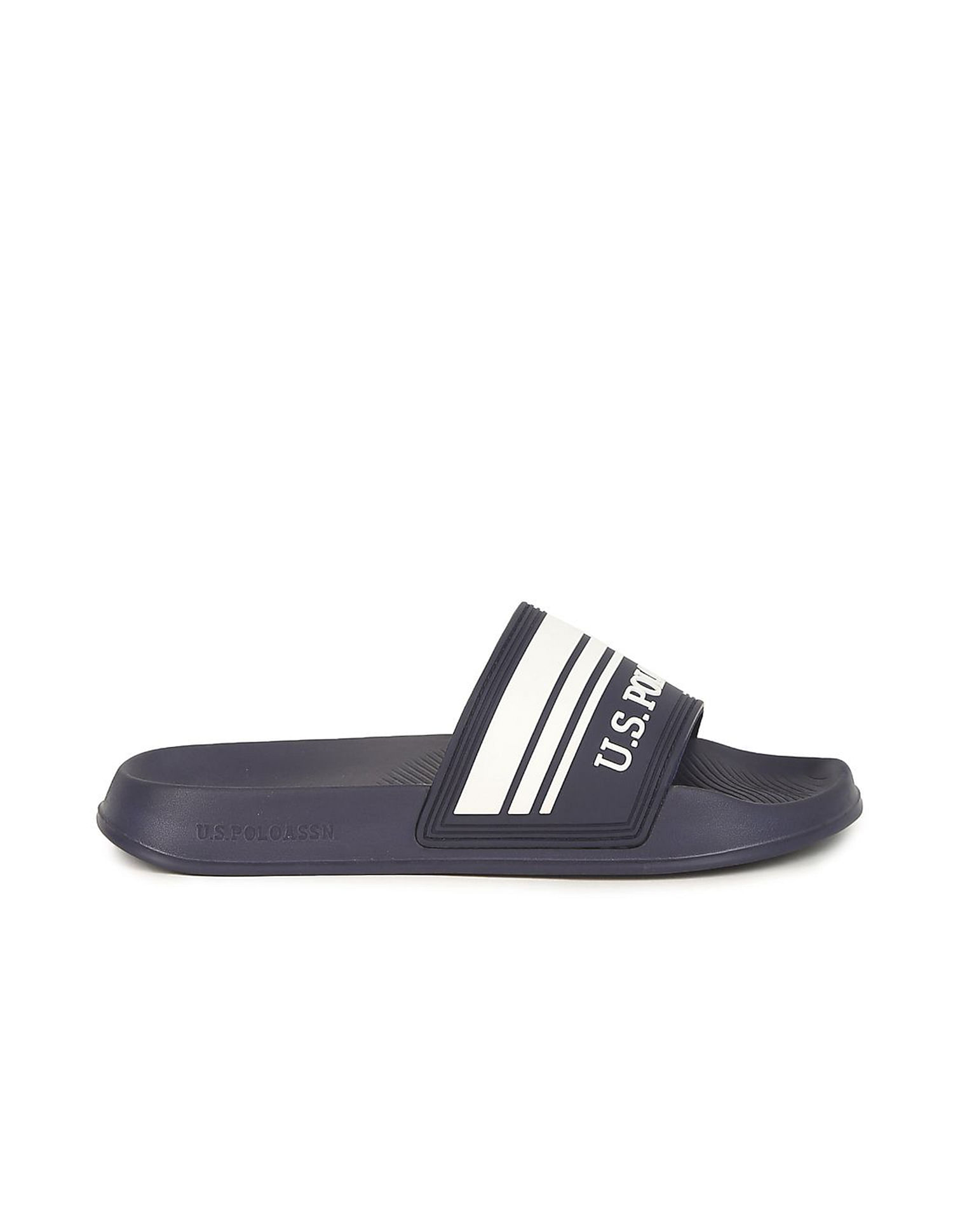 U.S. Polo Assn. Men Embossed Logo Lightweight Nilsson Slides