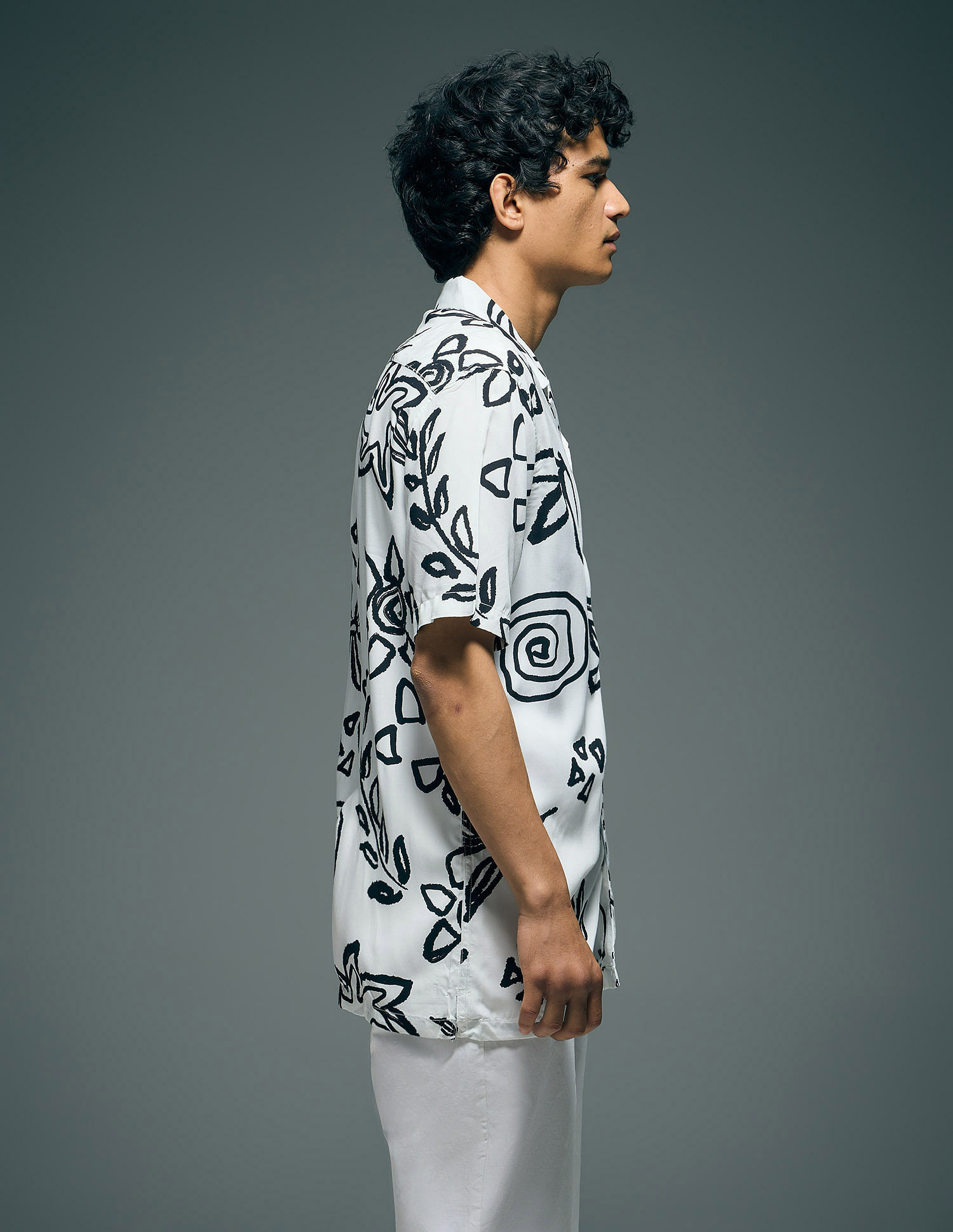 Flying Machine Tropical Printed Original Cuban Shirt