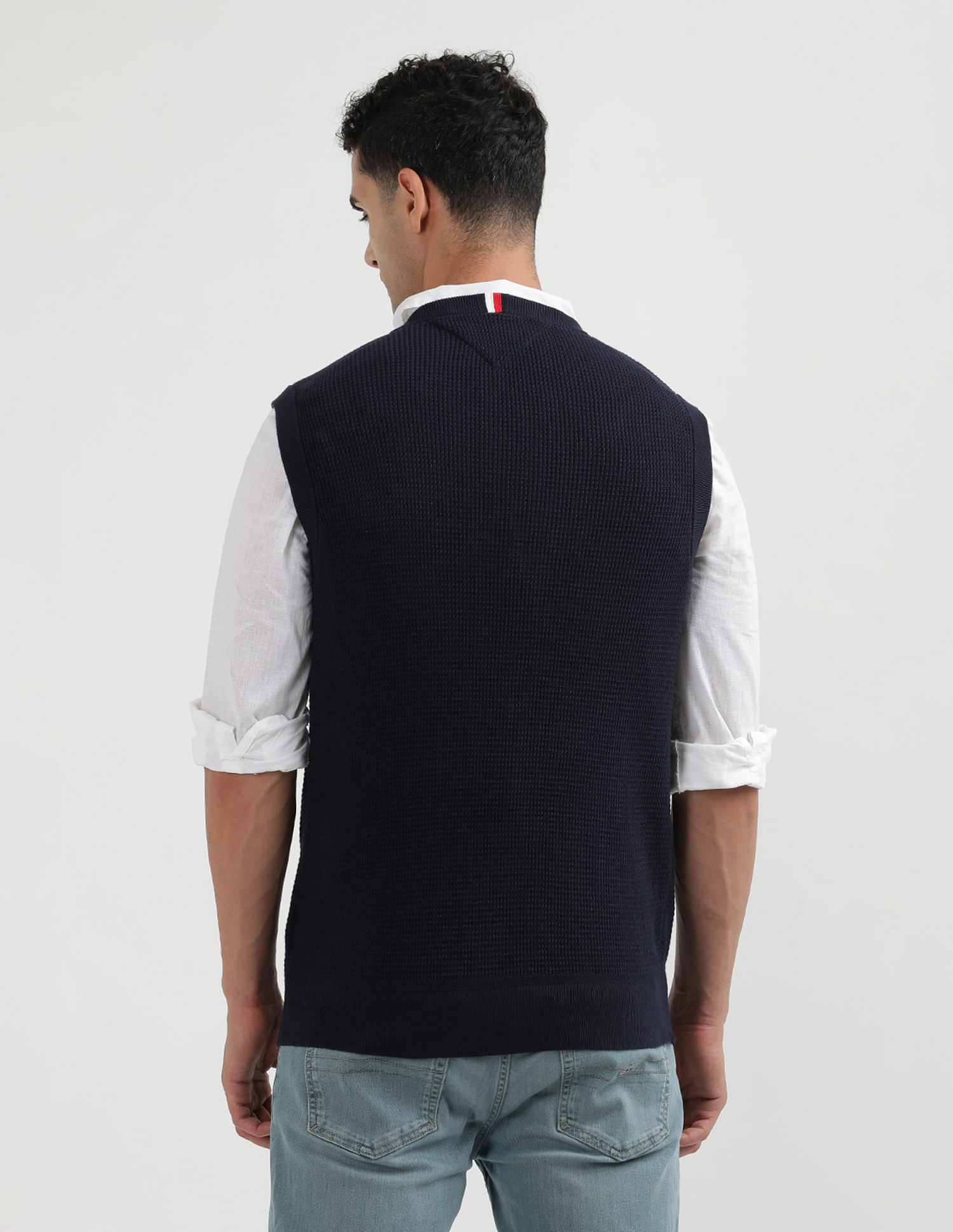 Tommy Hilfiger Refined Structure Sleeveless Jacket