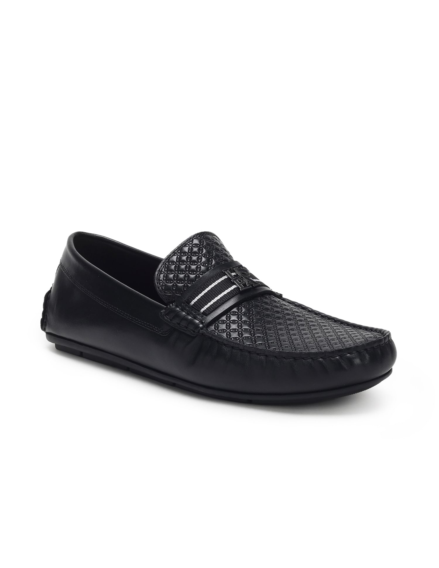 U.S. Polo Assn. Metallic Logo Textured Charles Slip On Shoes