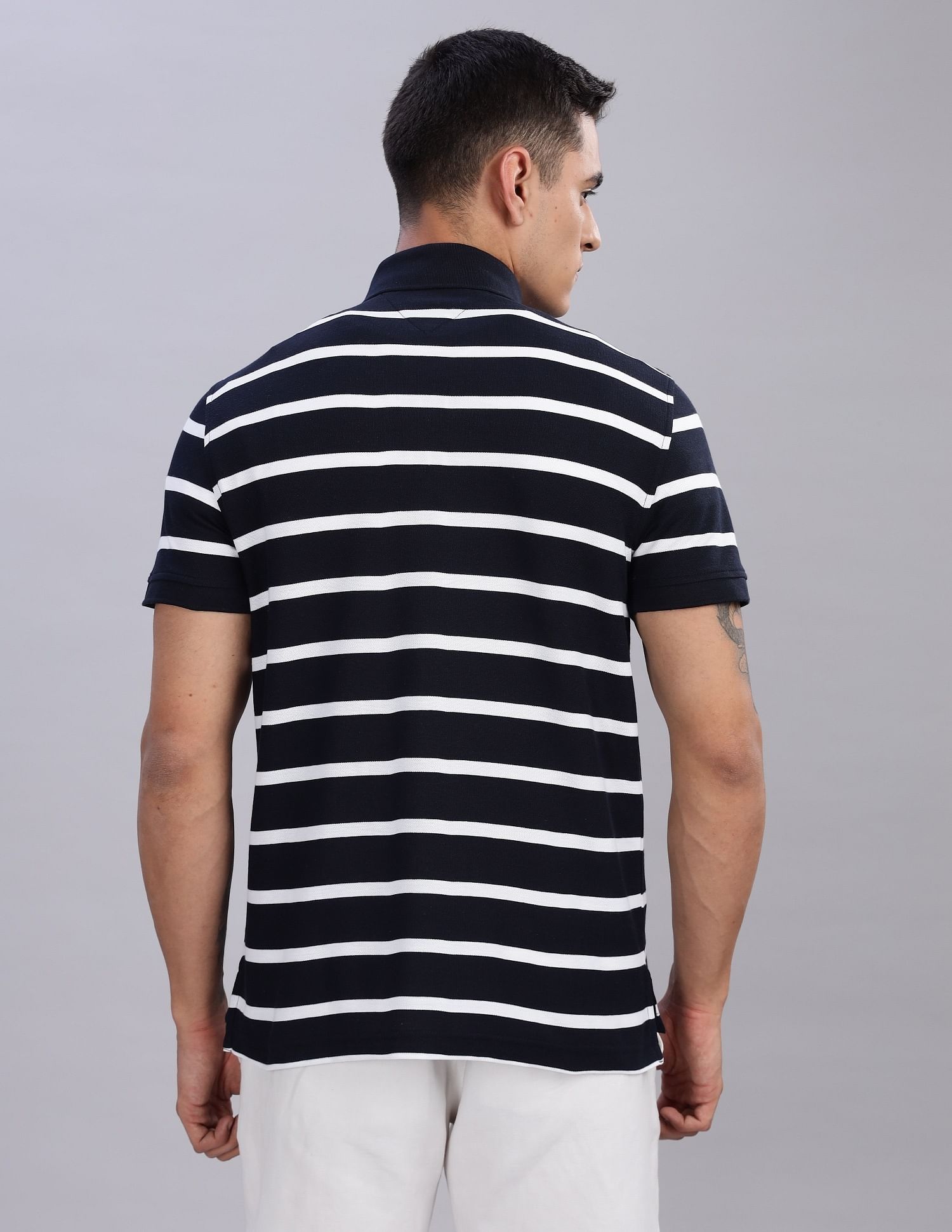 Tommy Hilfiger Striped Regular-Fit Cotton Polo Shirts