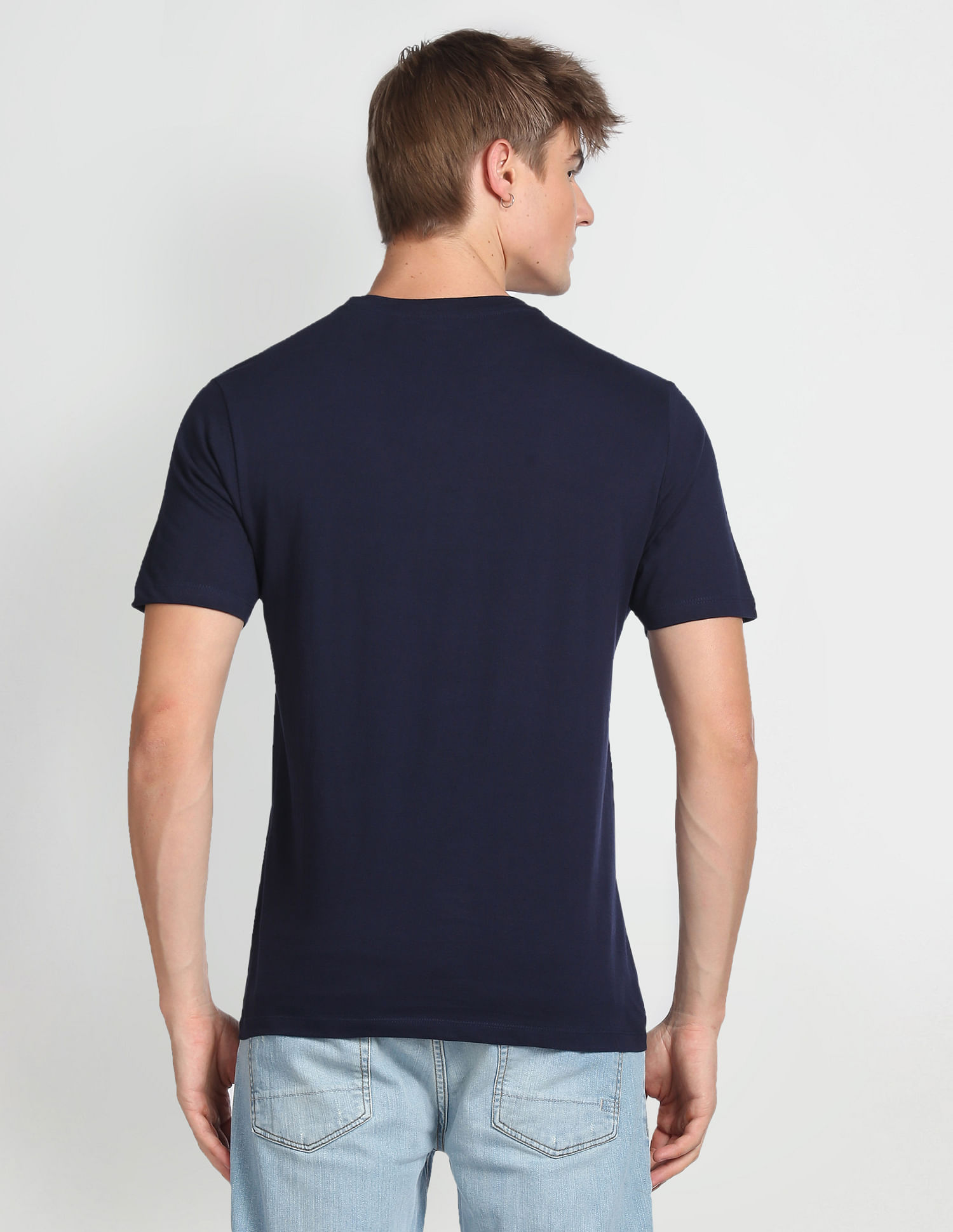 Flying Machine Brand Print Cotton T-Shirt