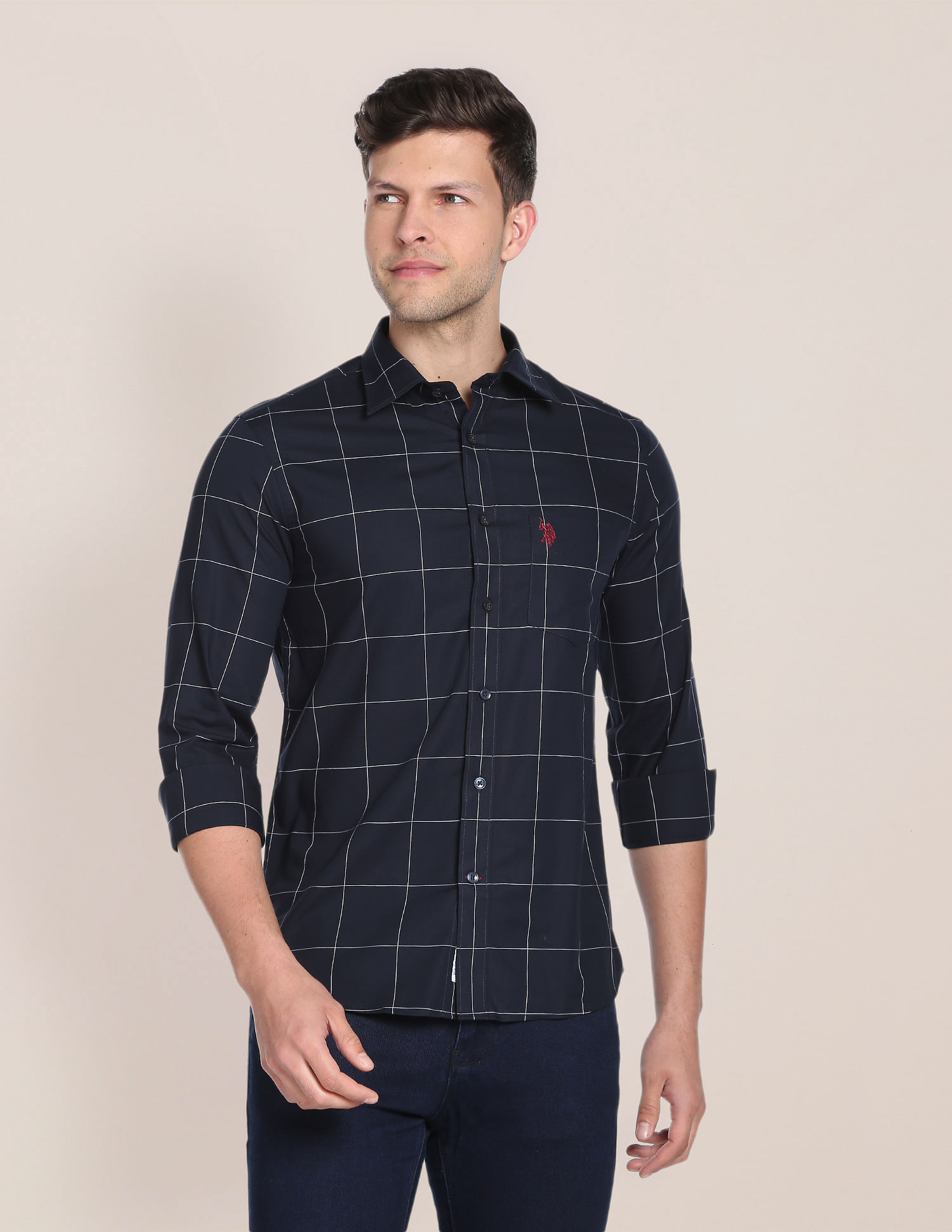 U.S. Polo Assn. Yard Dyed Twill Casual Shirt