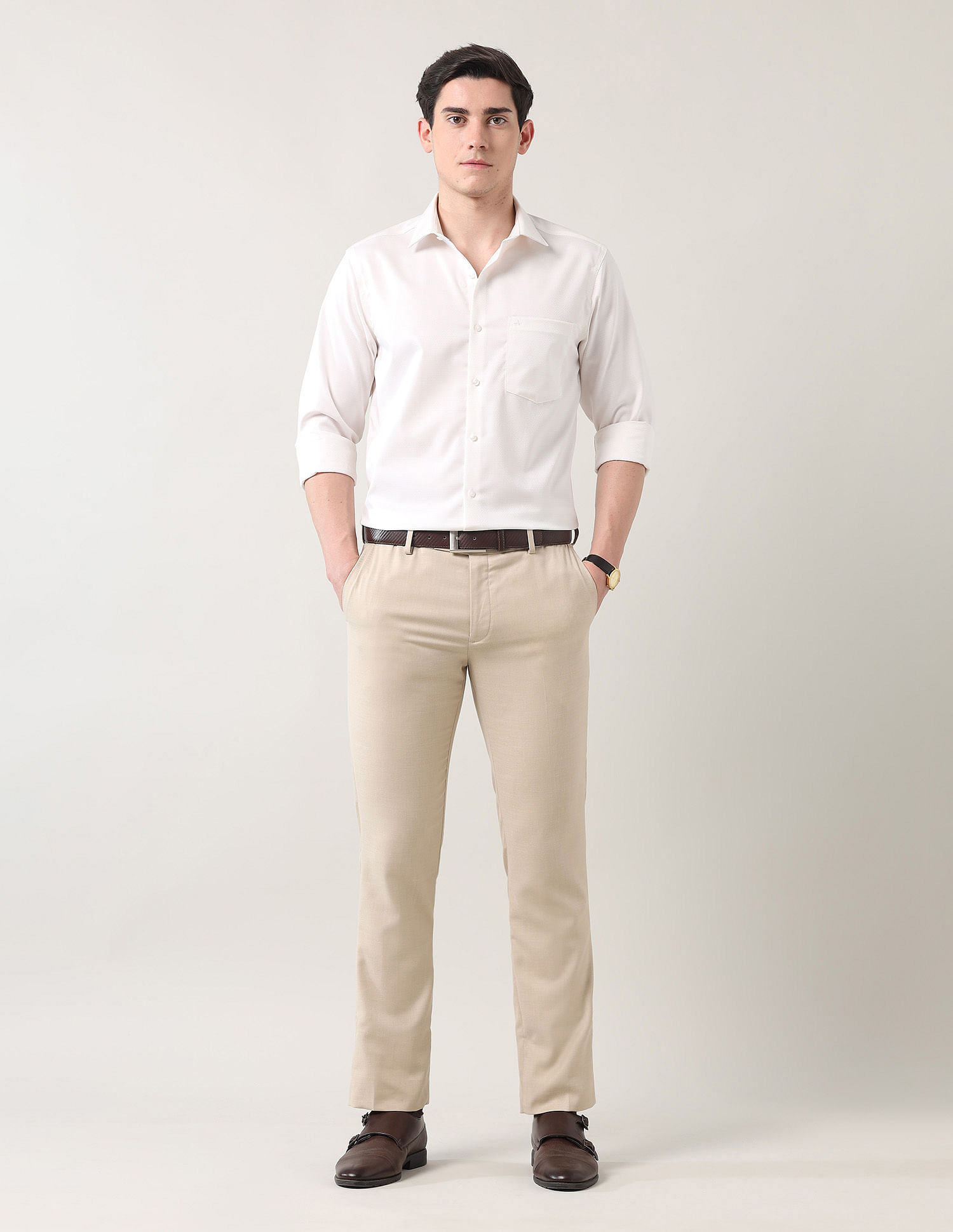 Arrow Pure Cotton Autopress Shirt
