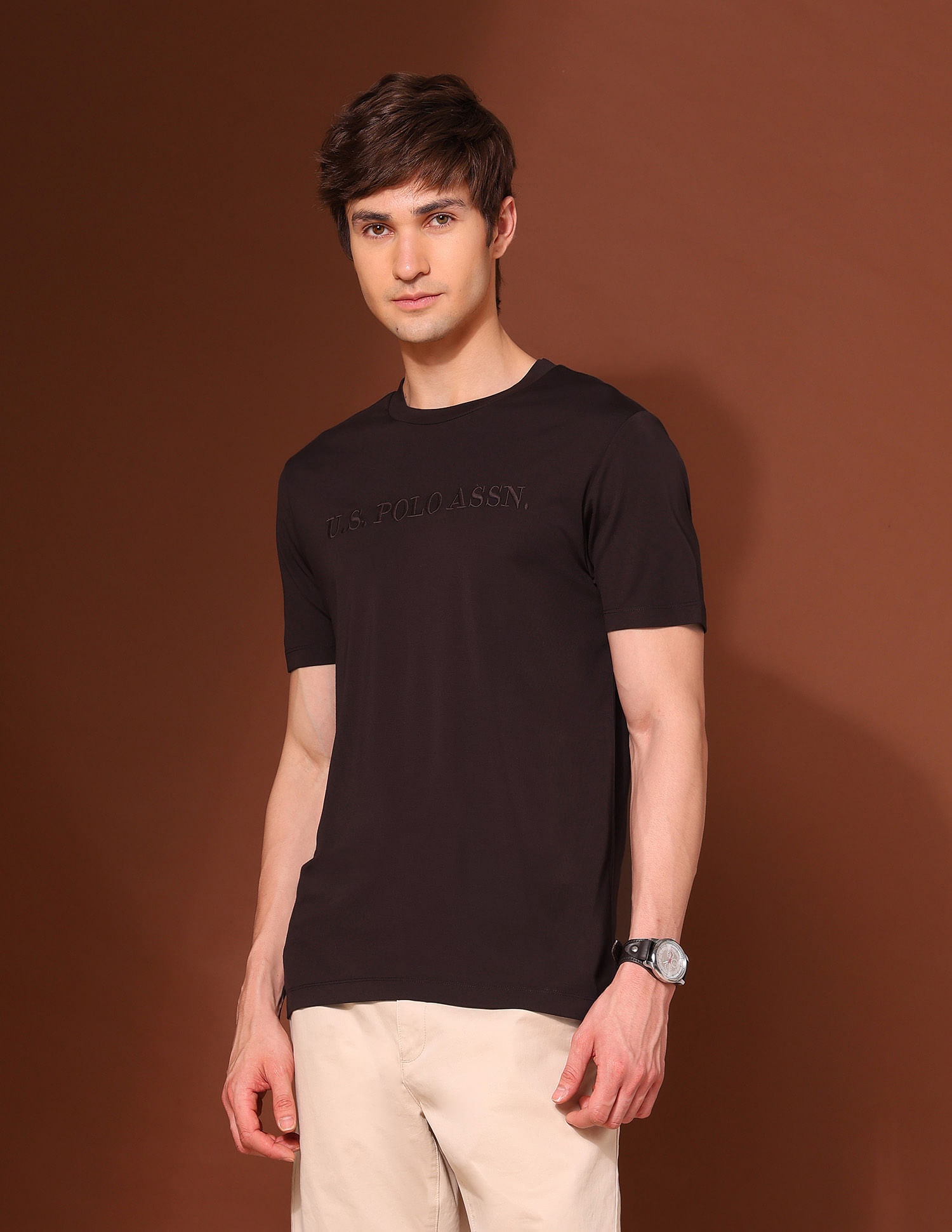 U.S. Polo Assn. Brand Embroidered Classic T-Shirt