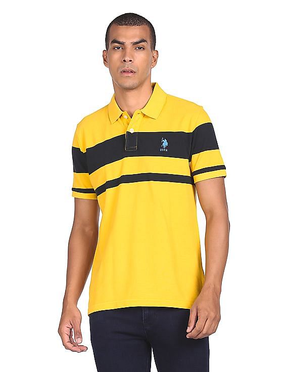 U.S. Polo Assn. Pique Striped Polo Shirt