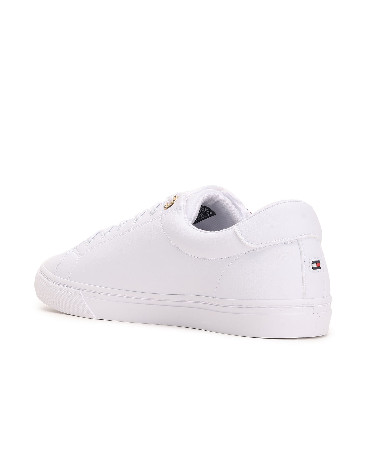 Buy Tommy Hilfiger Global Stripe Lace-Up Trainers in White 2024 Online