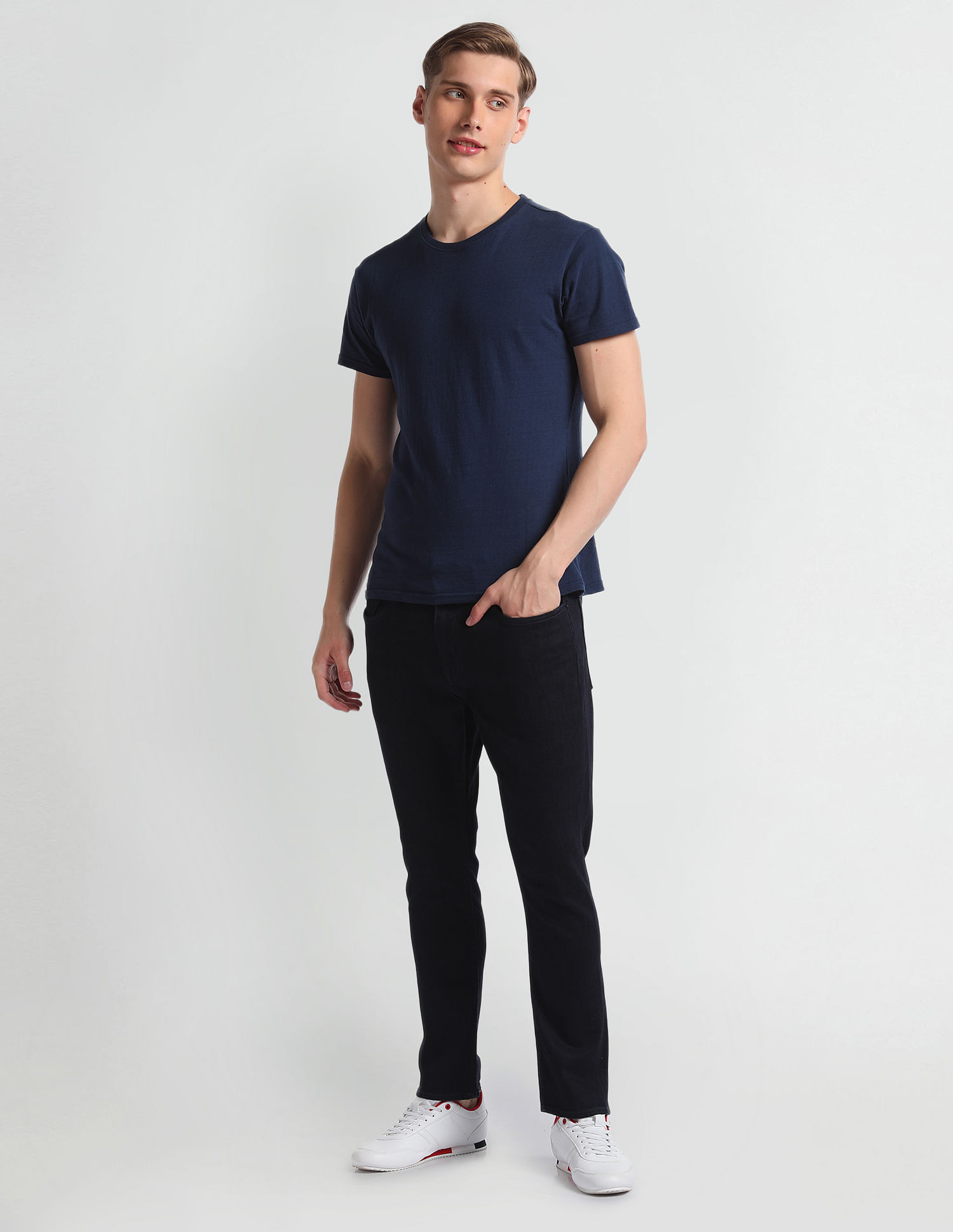 U.S. Polo Assn. Denim Co. Henry Cropped Fit Blue Jeans