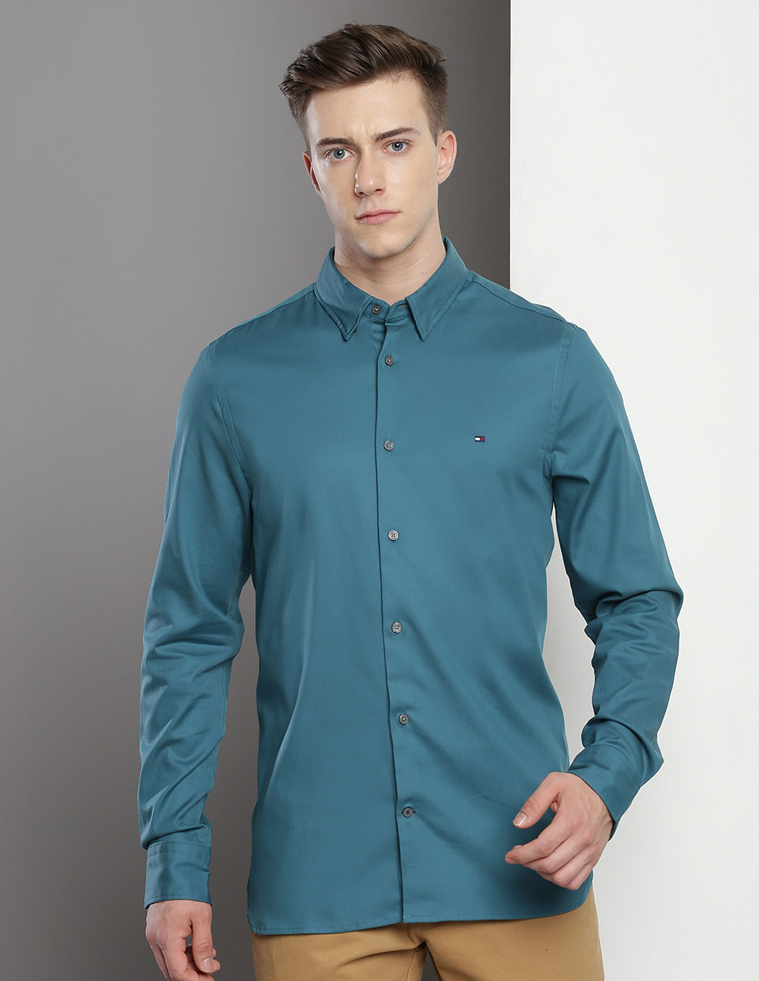 Tommy Hilfiger Button Down Collar Dobby Shirt
